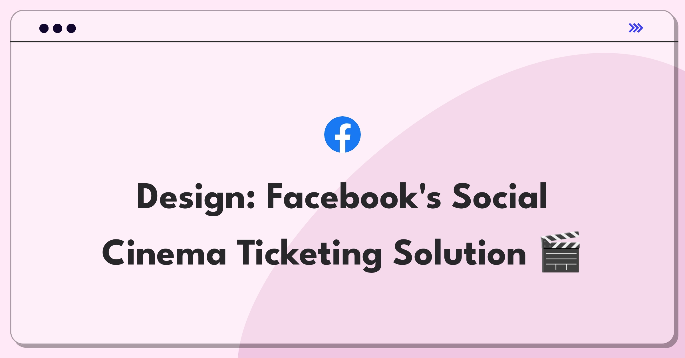 Product Management Design Question: Facebook movie ticket sales integration concept