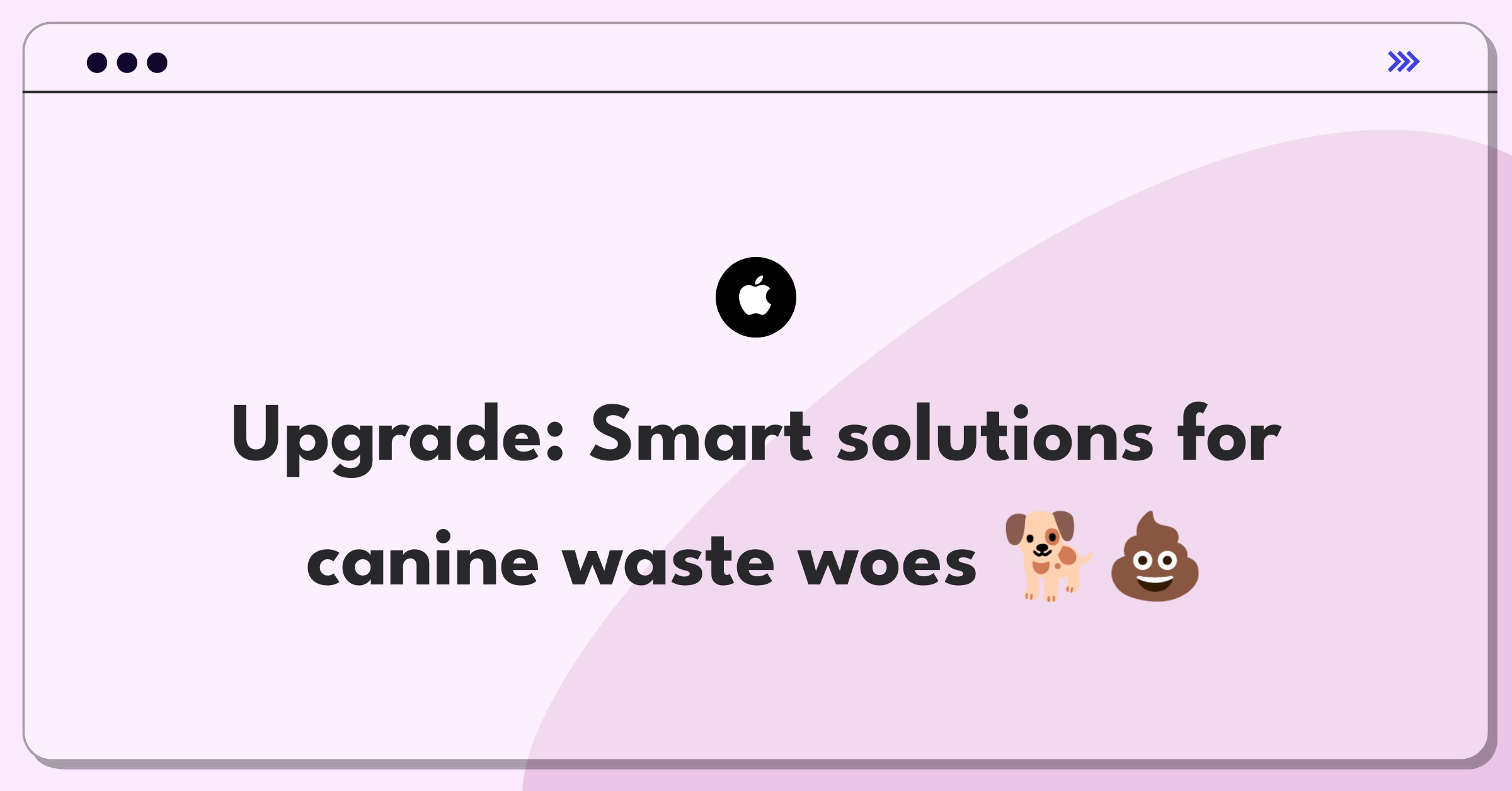 Product Management Improvement Question: Urban dog waste management solutions diagram