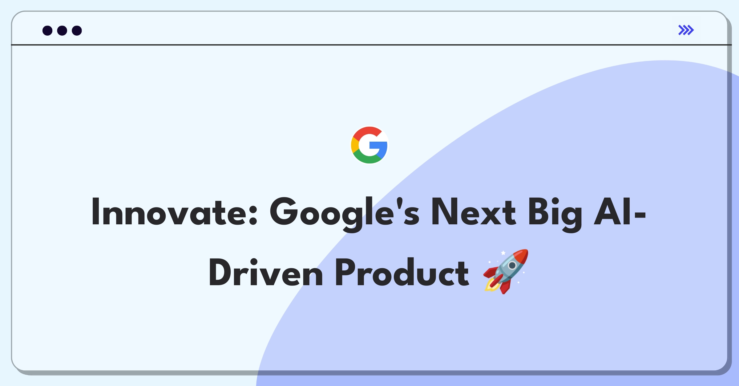 Product Management Strategy Question: Google executive pondering new AI-powered product investment options