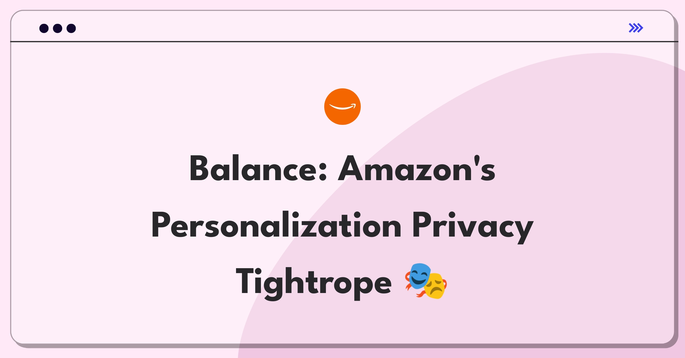 Product Management Trade-off Question: Amazon balancing personalized recommendations with user privacy concerns