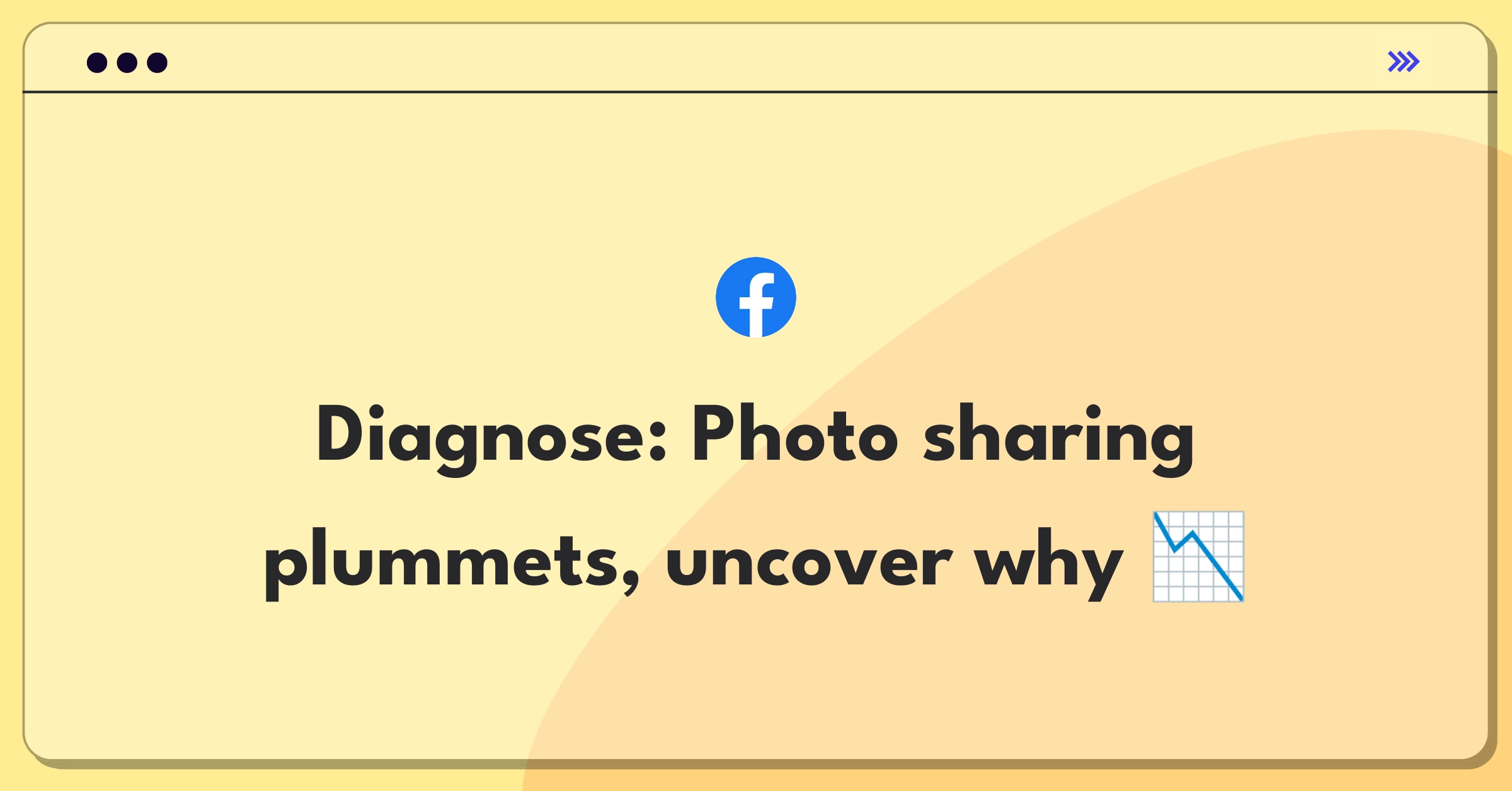 Product Management Root Cause Analysis Question: Troubleshooting sudden drop in photo sharing usage