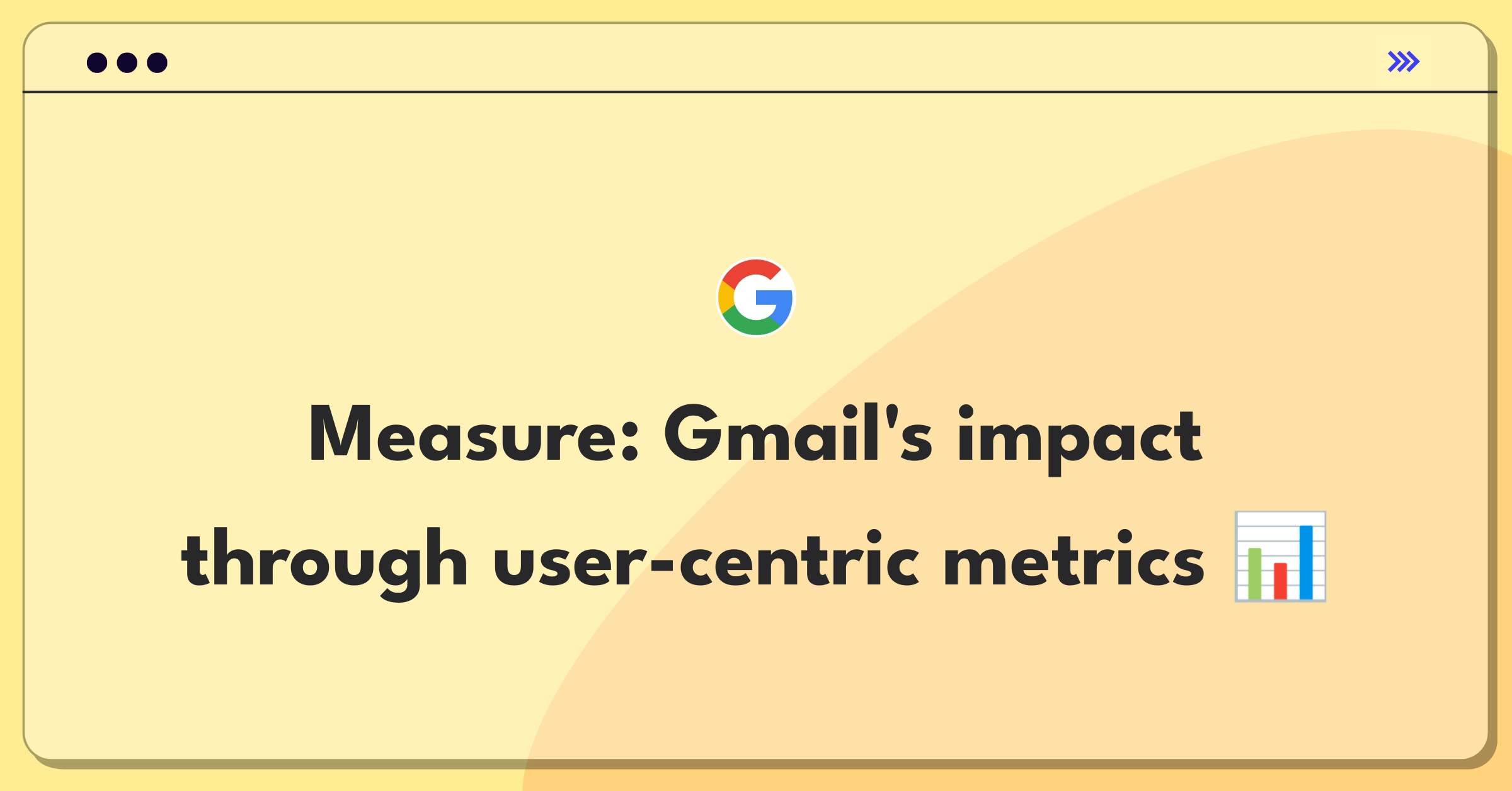 Product Management Analytics Question: Measuring Gmail's success with key performance indicators and user engagement metrics