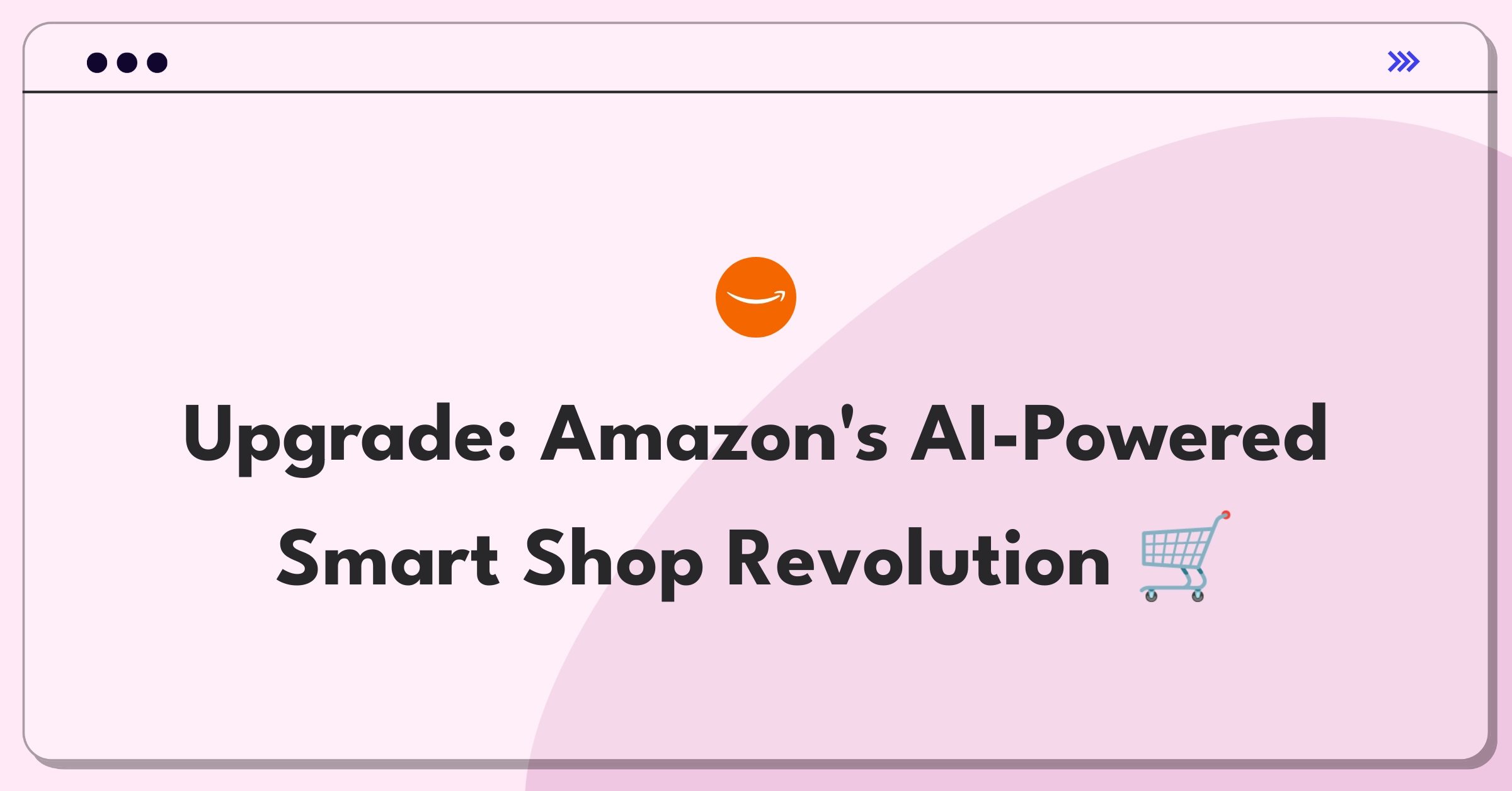 Product Management Improvement Question: Amazon user experience enhancement through AI-driven personalization and smart features