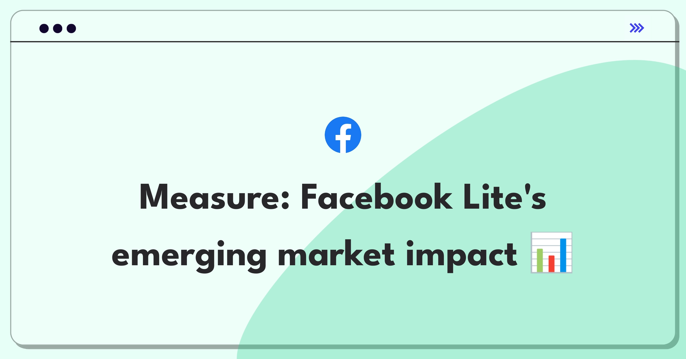 Product Management Analytics Question: Facebook Lite success metrics for emerging markets