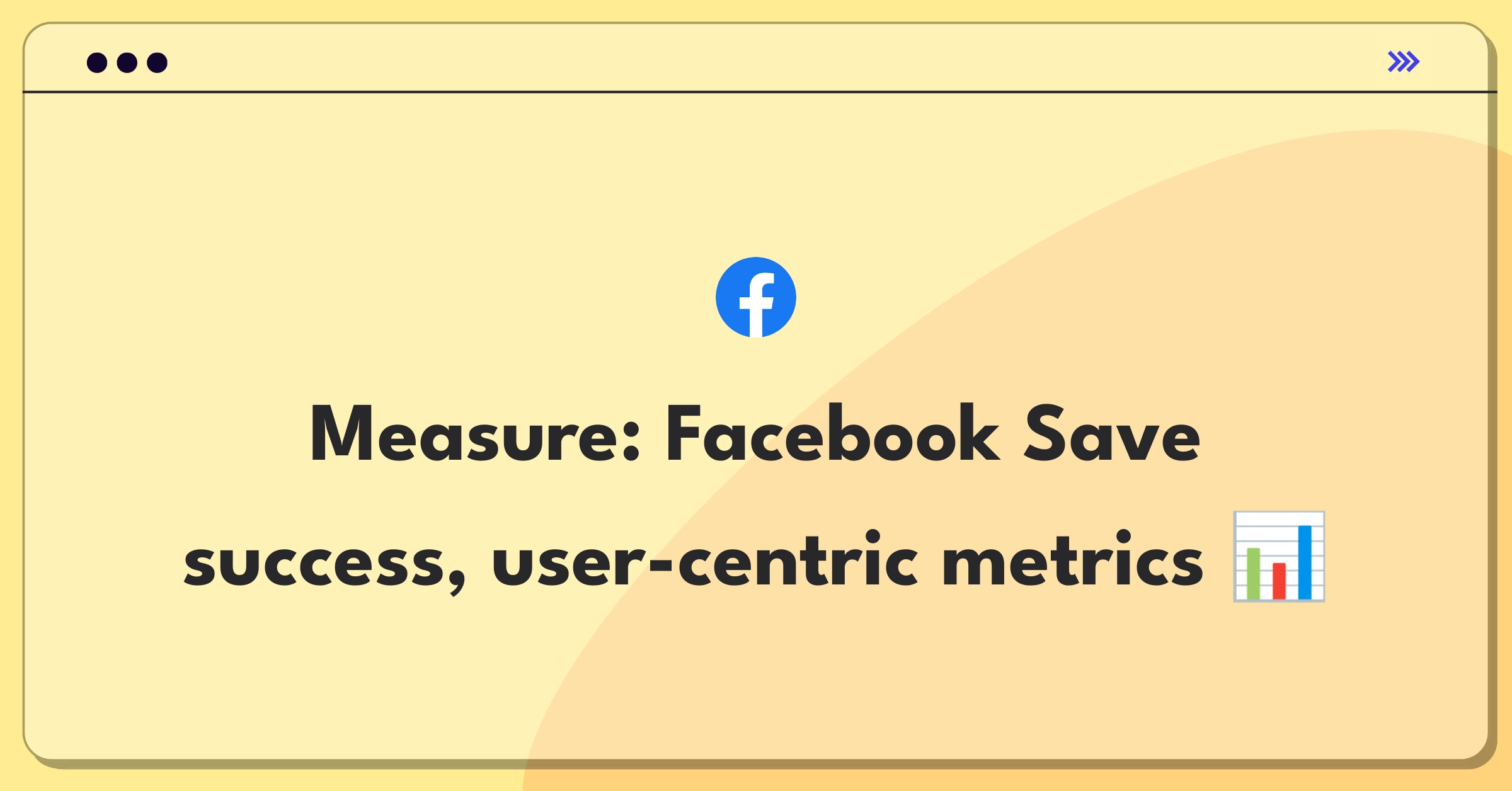 Product Management Analytics Question: Measuring success of Facebook's Save feature using engagement metrics