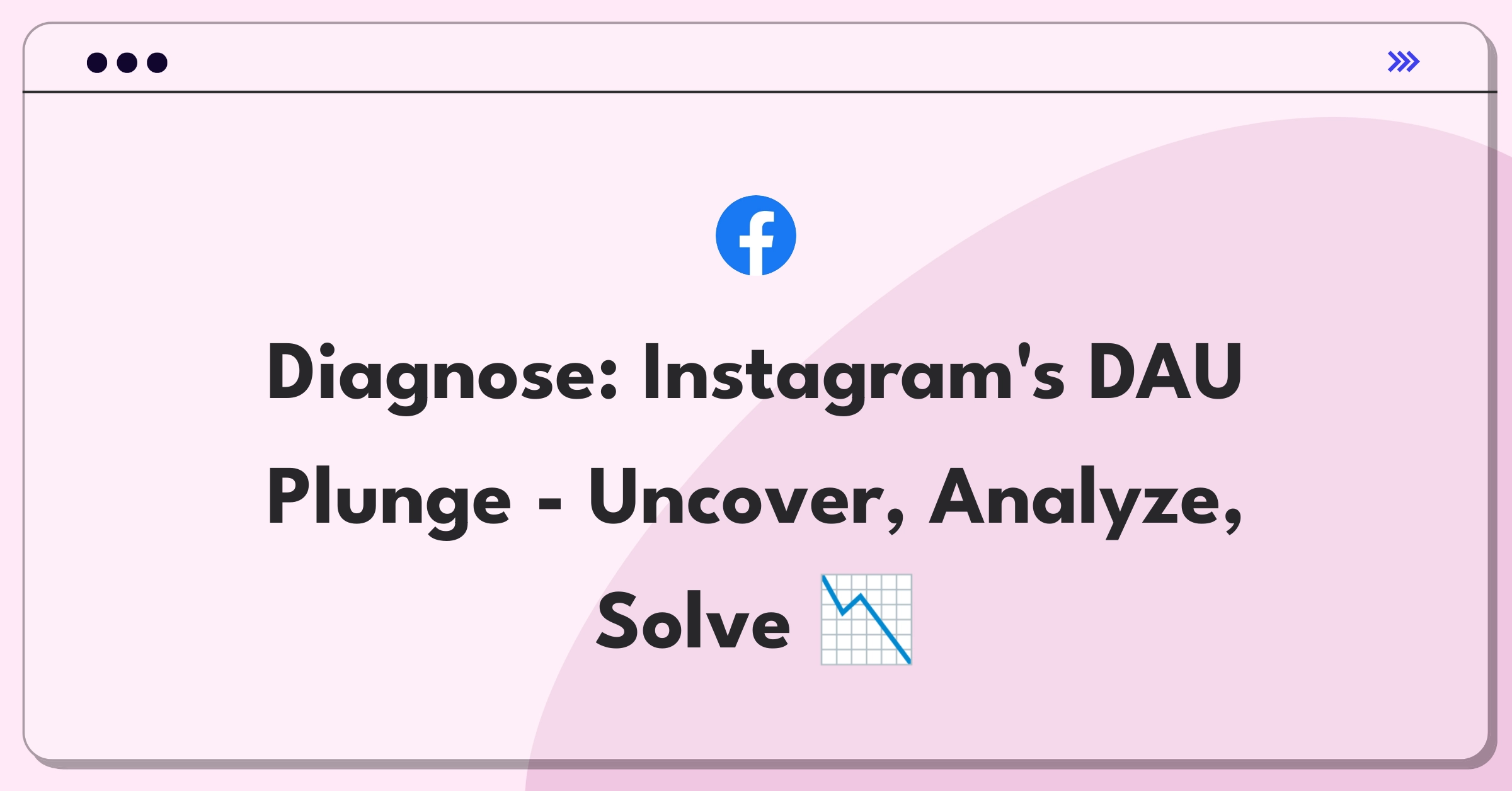 Product Management Root Cause Analysis Question: Investigating Instagram's sudden drop in daily active users