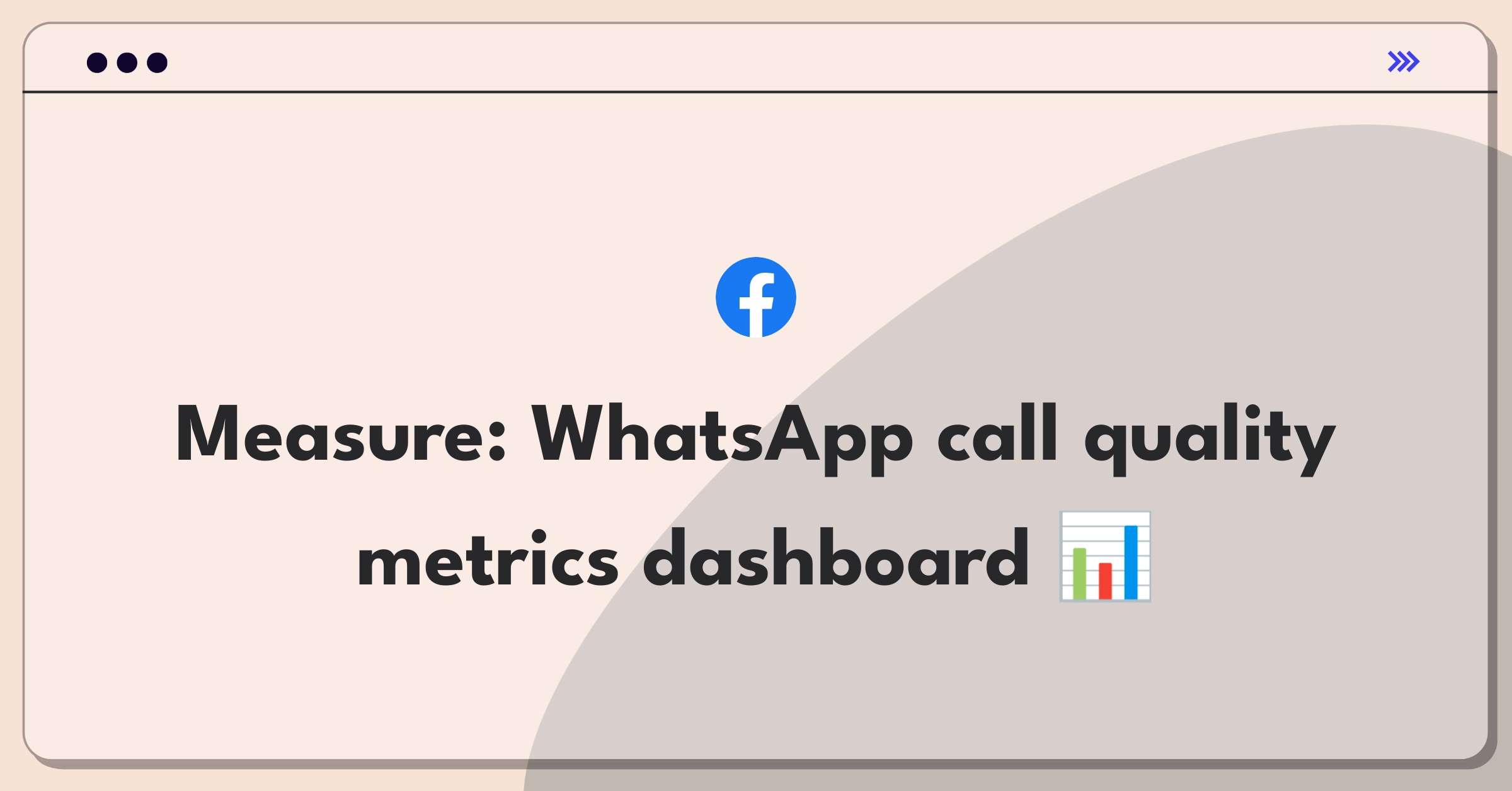 Product Management Metrics Question: Designing a dashboard for WhatsApp call quality analysis