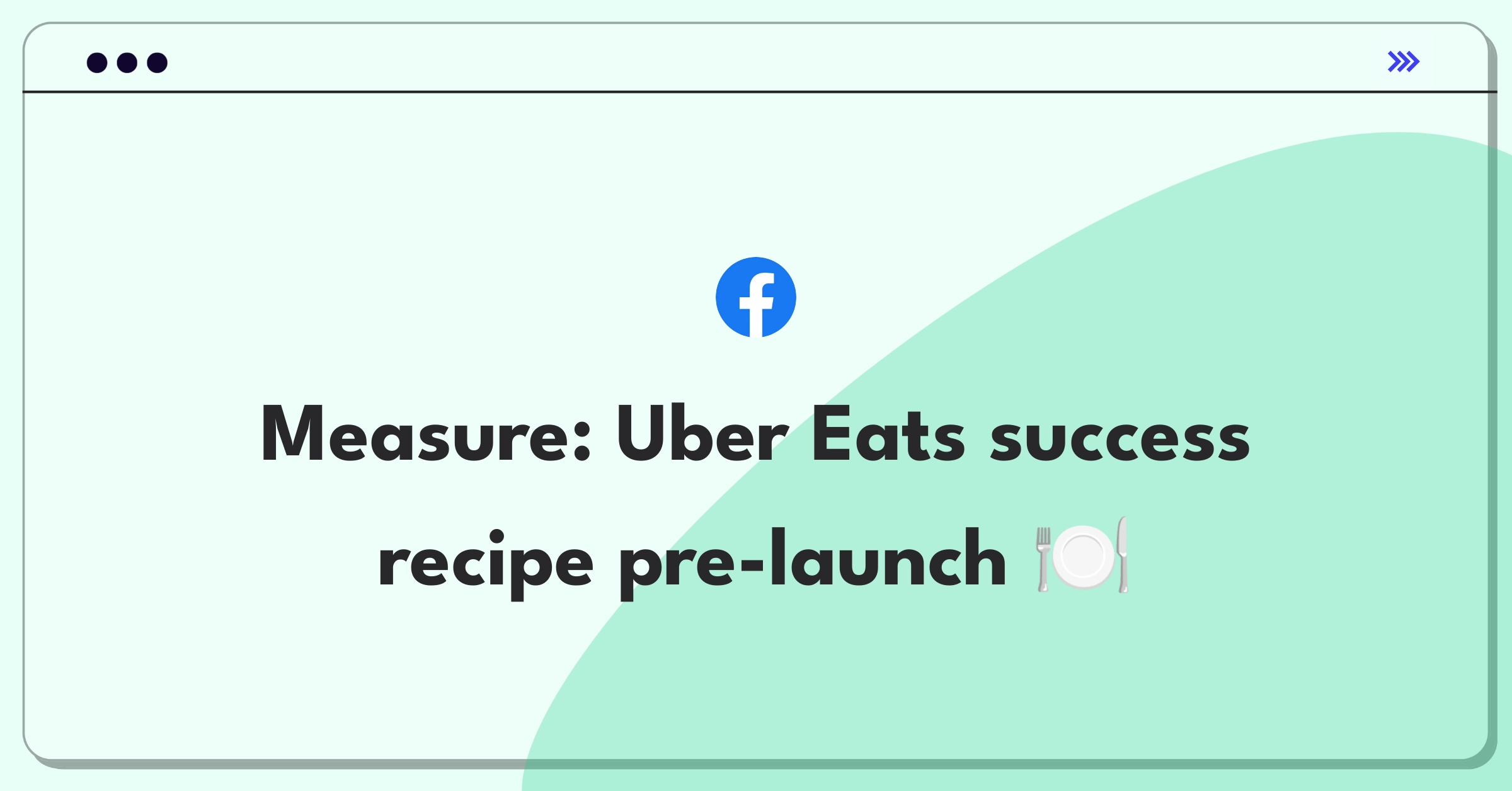 Product Management Success Metrics Question: Uber Eats pre-launch goals and KPIs for food delivery platform