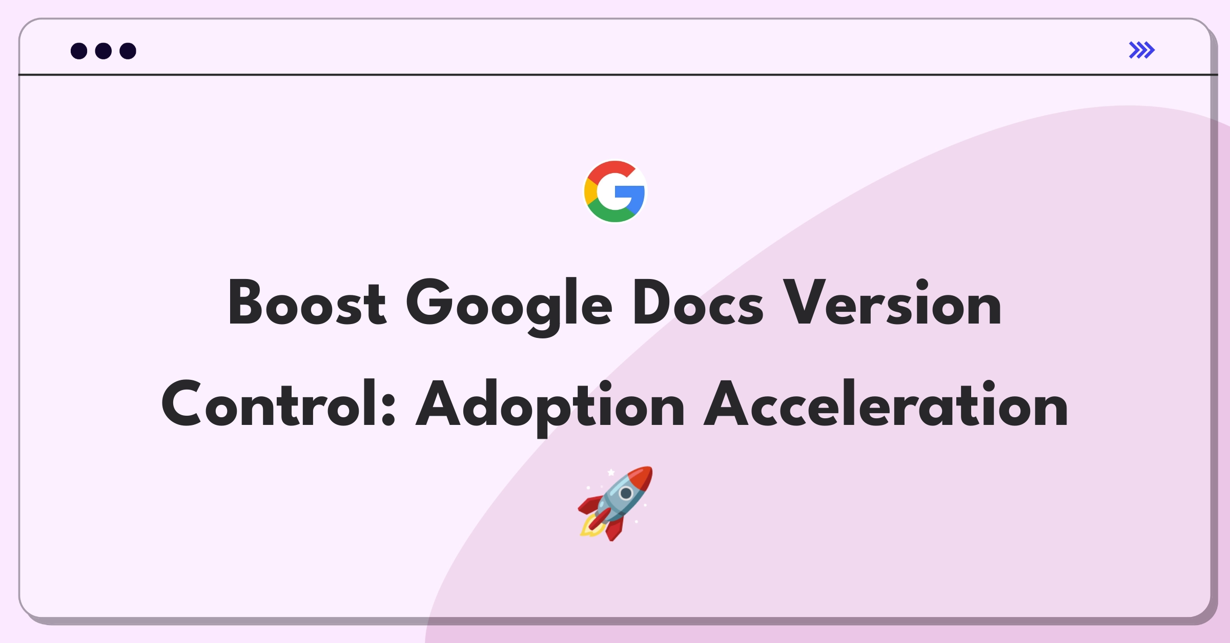 Product Management Growth Question: Strategies for increasing Google Docs version control feature adoption