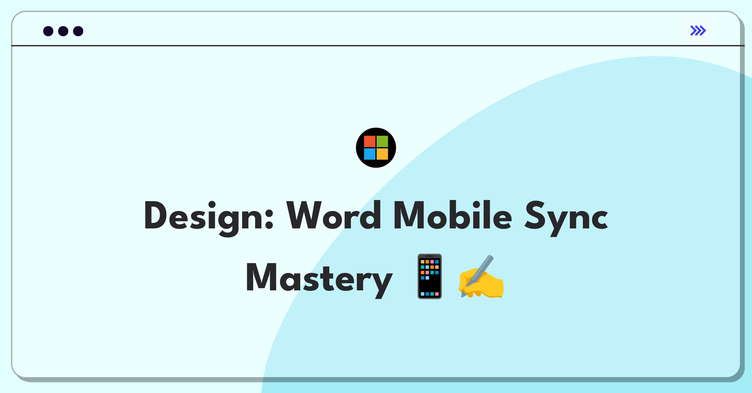 Product Management Design Question: Mobile word processor with real-time collaboration features