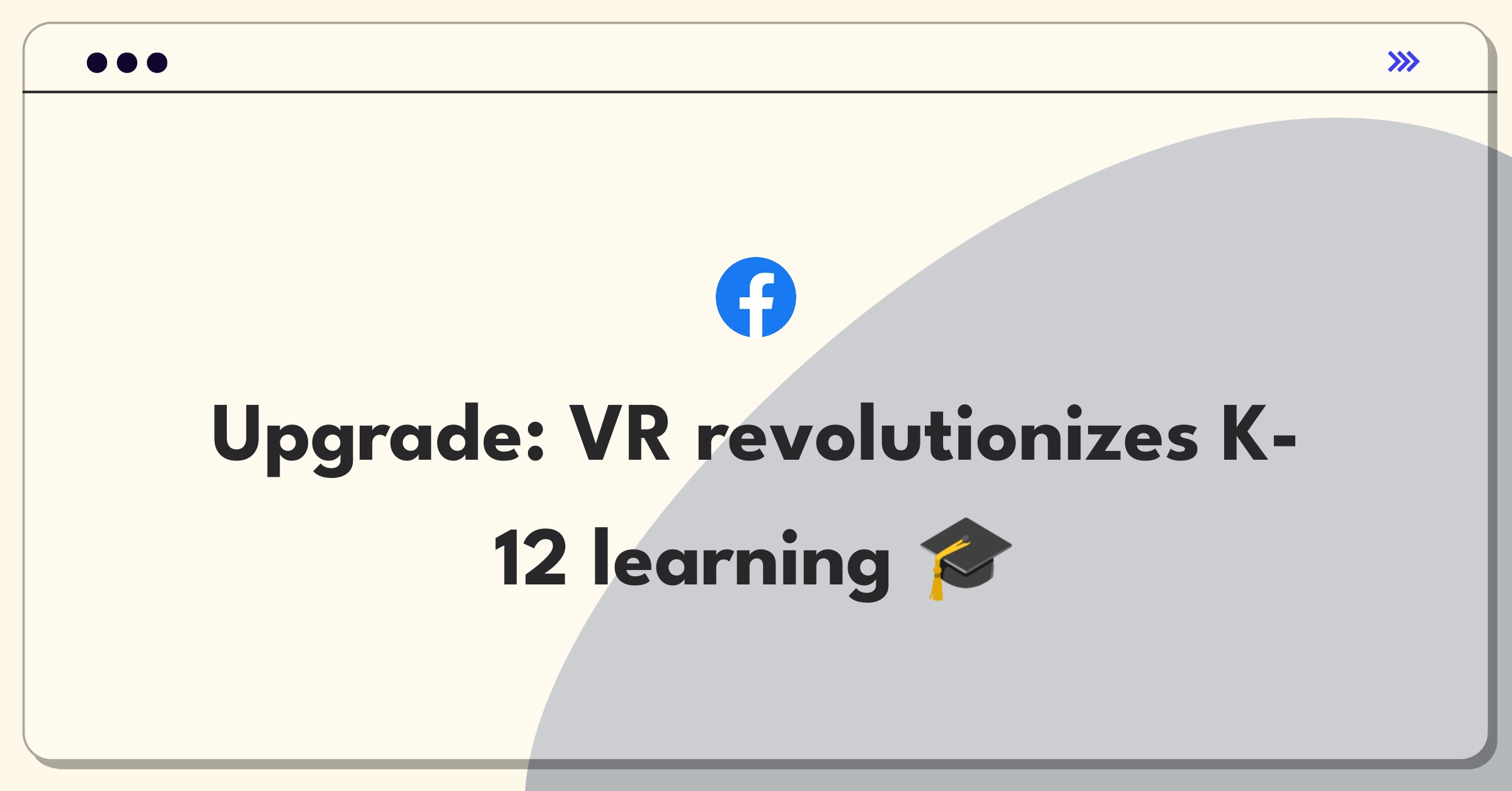 Product Management Improvement Question: VR headset enhancing classroom education with interactive 3D visuals