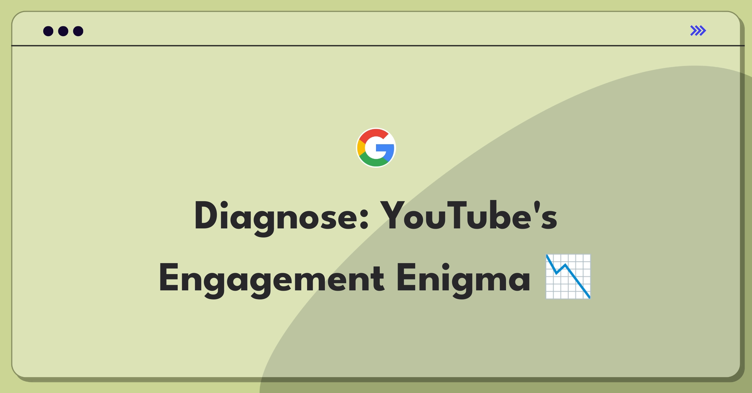 Product Management Root Cause Analysis Question: YouTube video engagement drop investigation