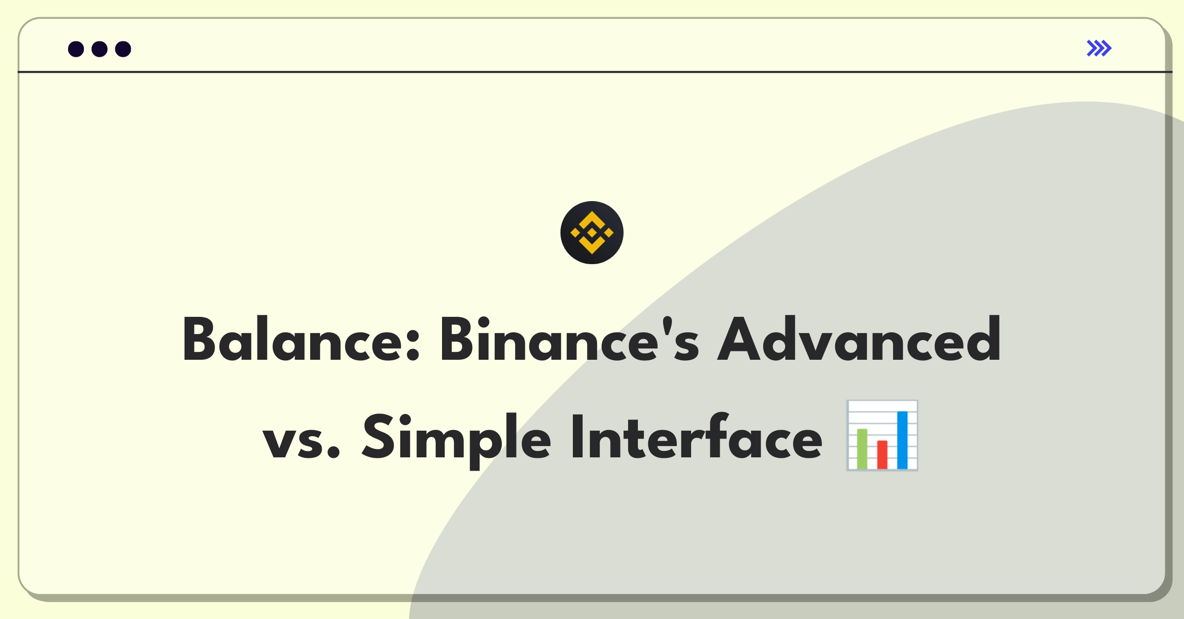 Product Management Strategy Question: Balancing complexity and simplicity in Binance's trading platform