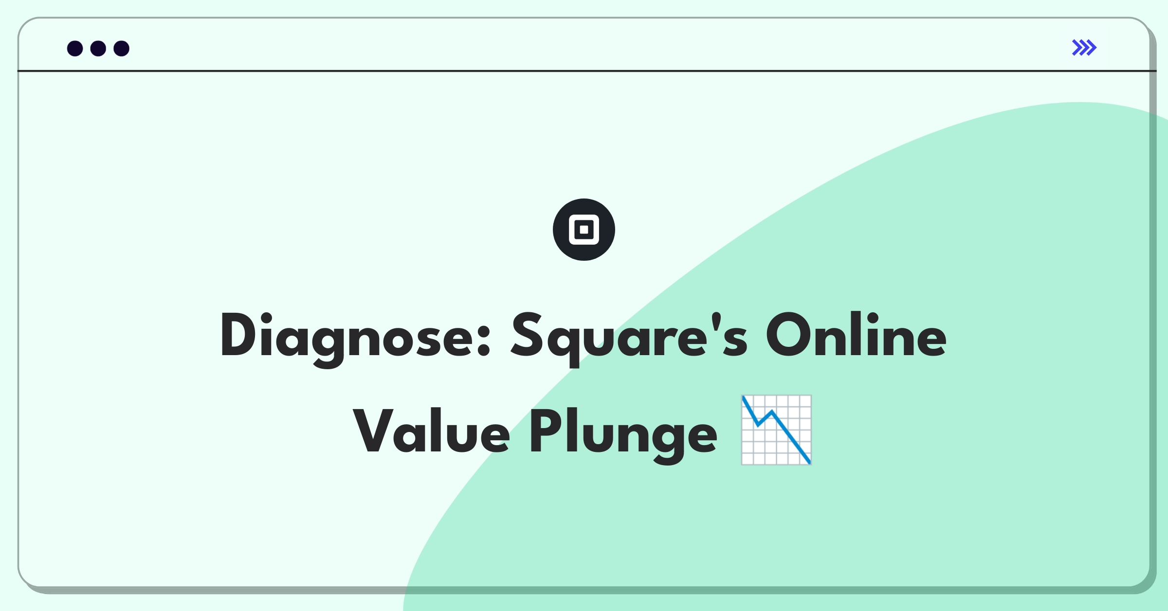 Product Management Root Cause Analysis Question: Investigating Square's online transaction value decrease