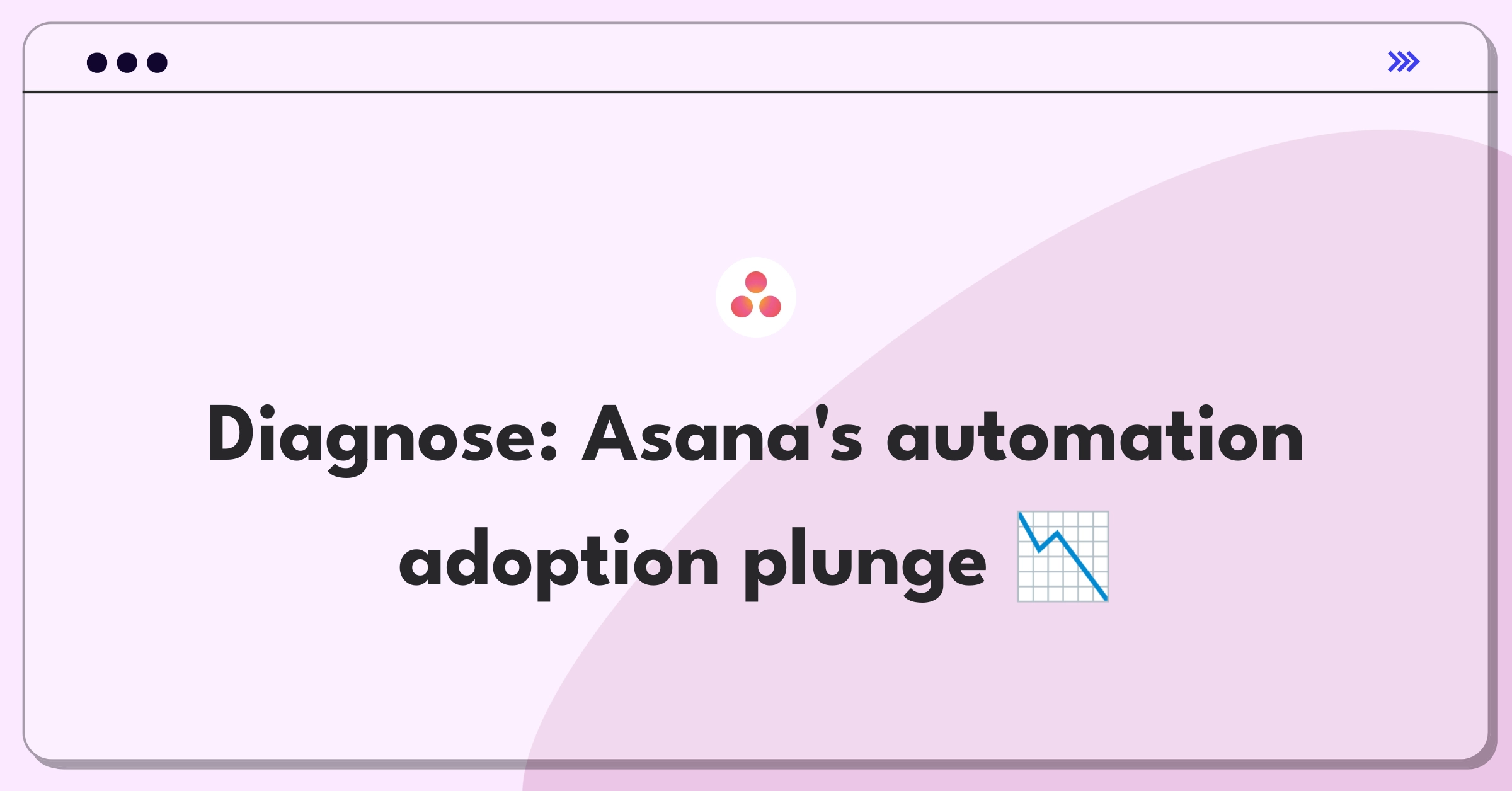 Product Management Root Cause Analysis Question: Investigating Asana's task automation feature adoption decline