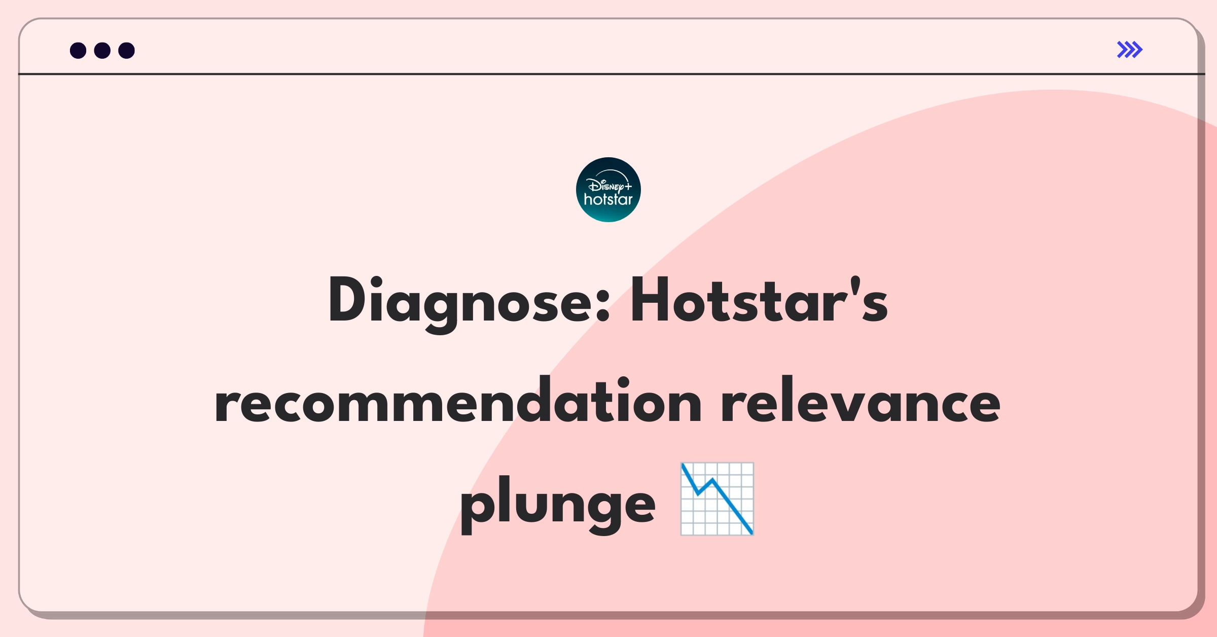 Product Management Root Cause Analysis Question: Investigating Hotstar's personalized content recommendation CTR decrease