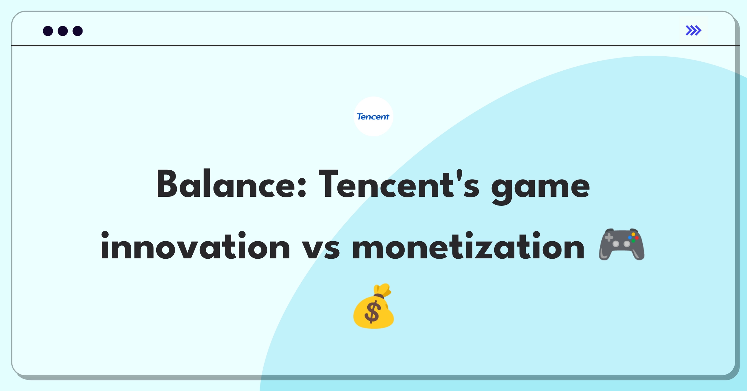 Product Management Trade-off Question: Tencent gaming strategy balancing new development and existing game monetization