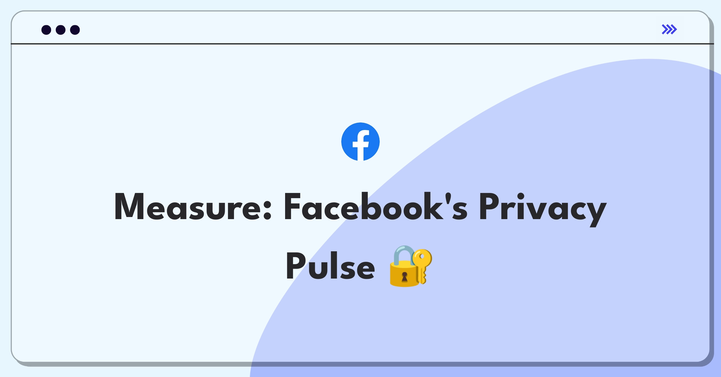 Product Management Success Metrics Question: Facebook privacy and security goal setting and measurement