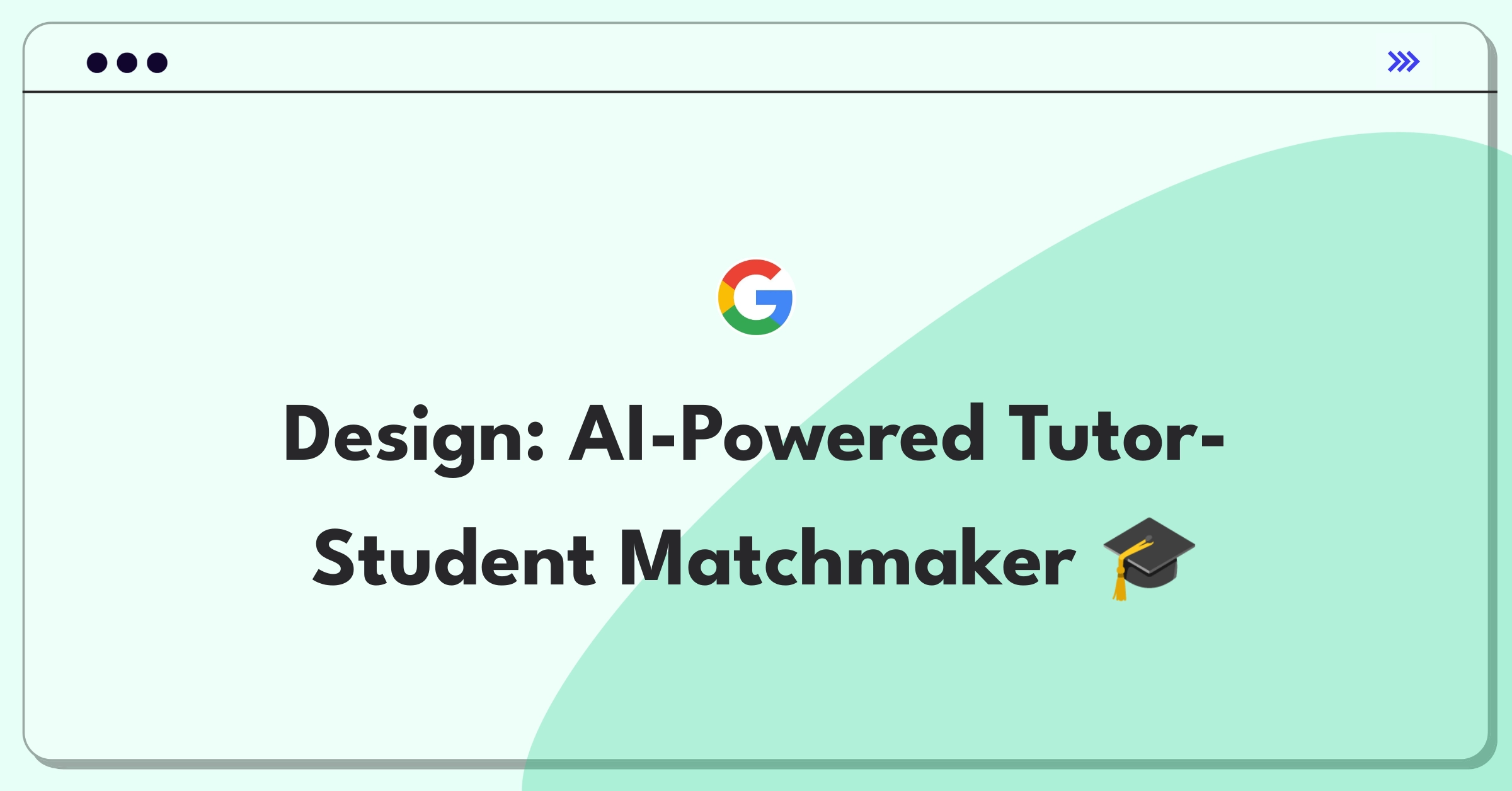 Product Management Design Question: Sketch of AI algorithm connecting tutors with students