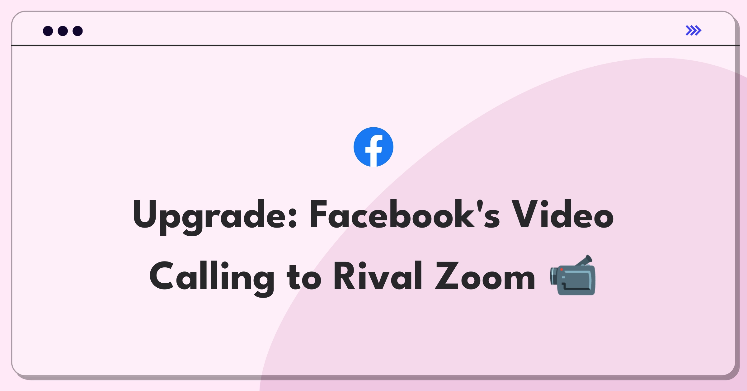 Product Management Improvement Question: Enhancing Facebook's video calling experience to compete with popular alternatives