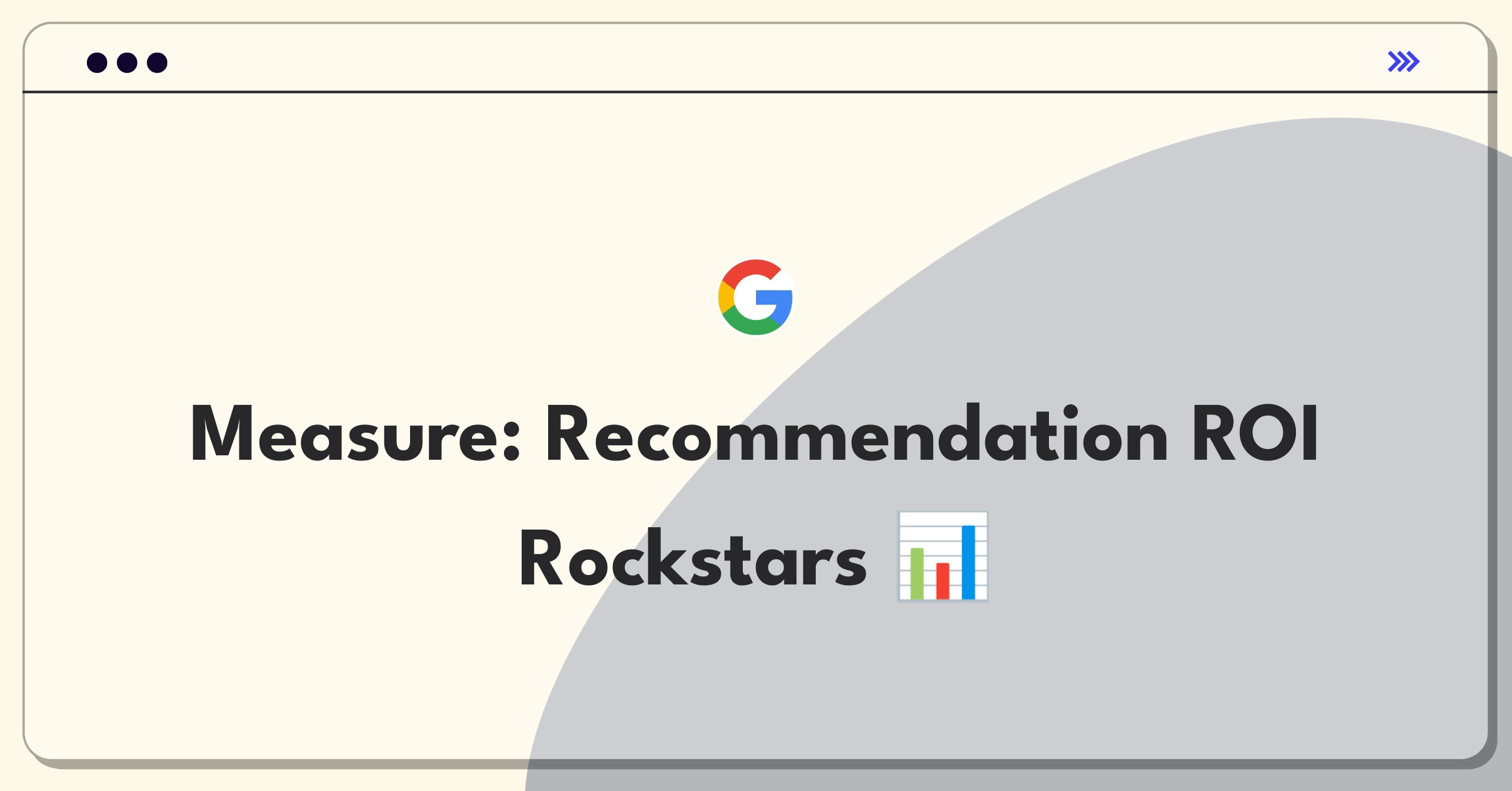 Product Management Success Metrics Question: E-commerce marketplace recommendations performance measurement