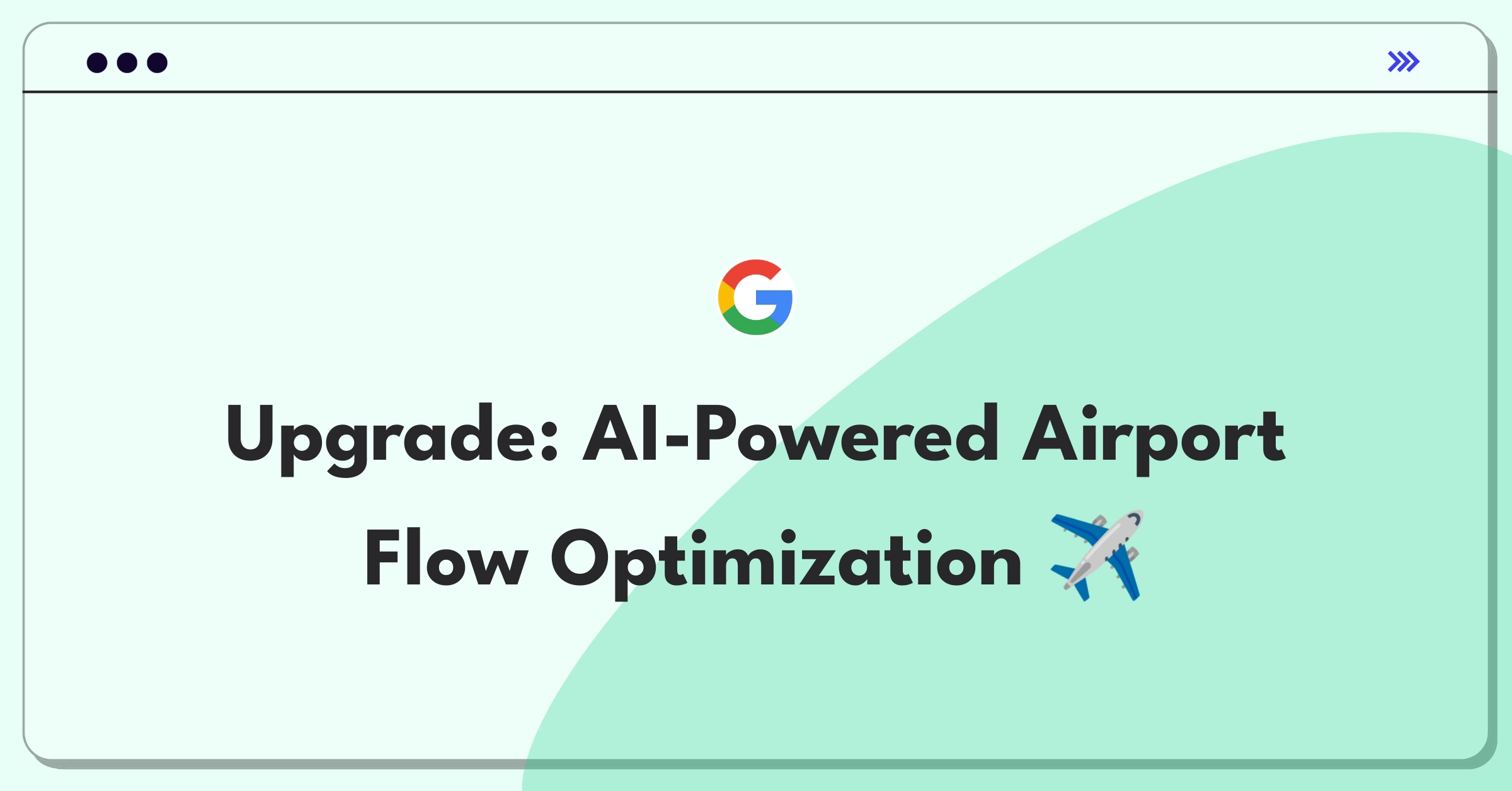 Product Management Technical Question: Airport throughput improvement diagram with AI and IoT integration