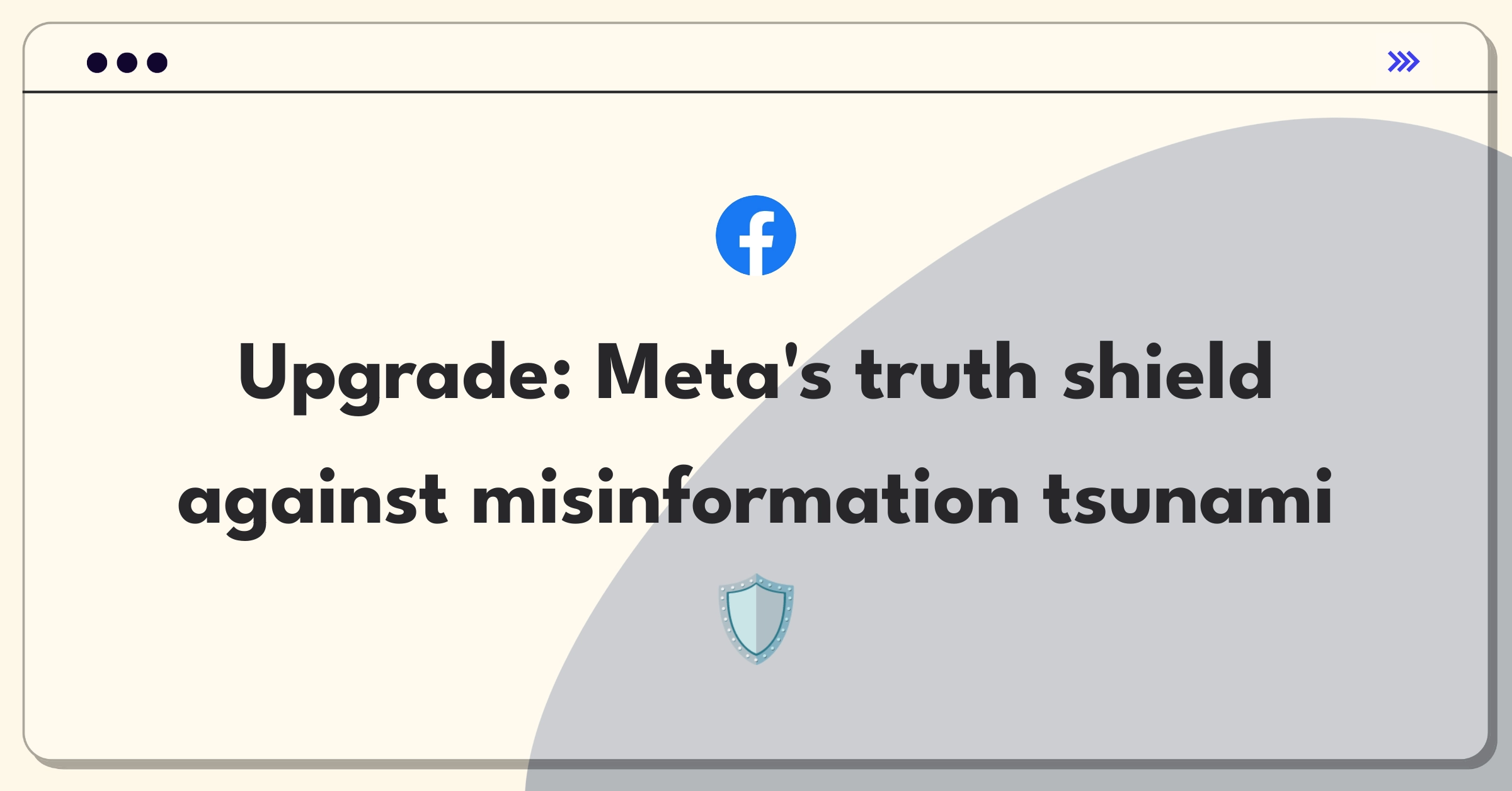 Product Management Improvement Question: Combating fake news spread on Meta platforms