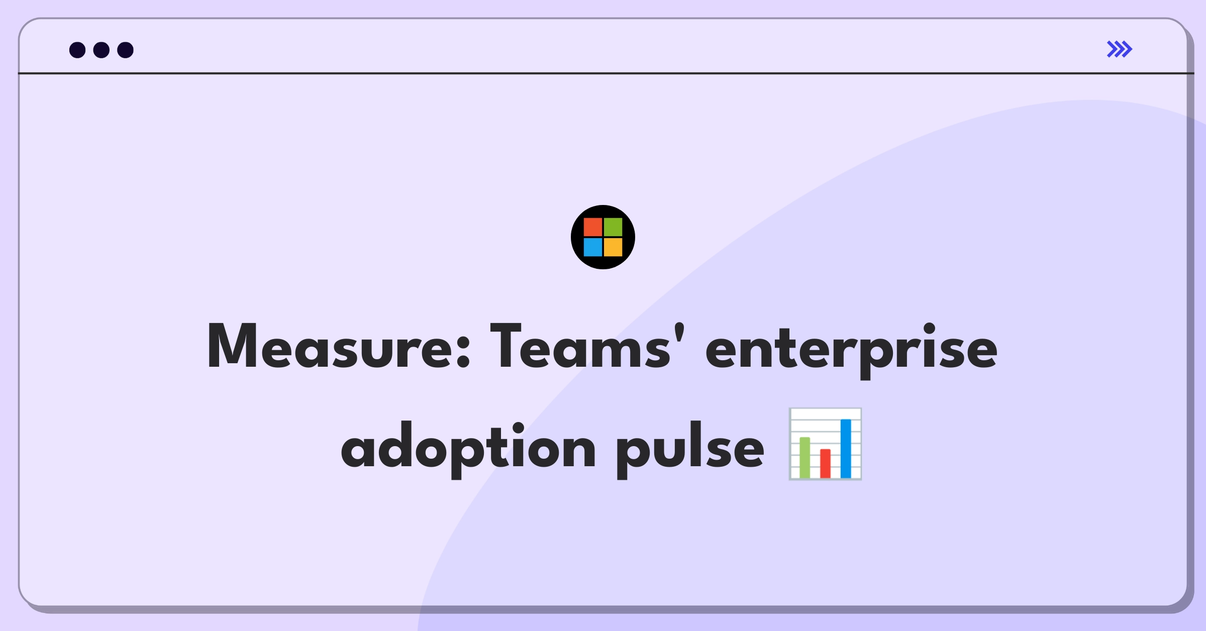 Product Management Success Metrics Question: Microsoft Teams adoption measurement in enterprise environments