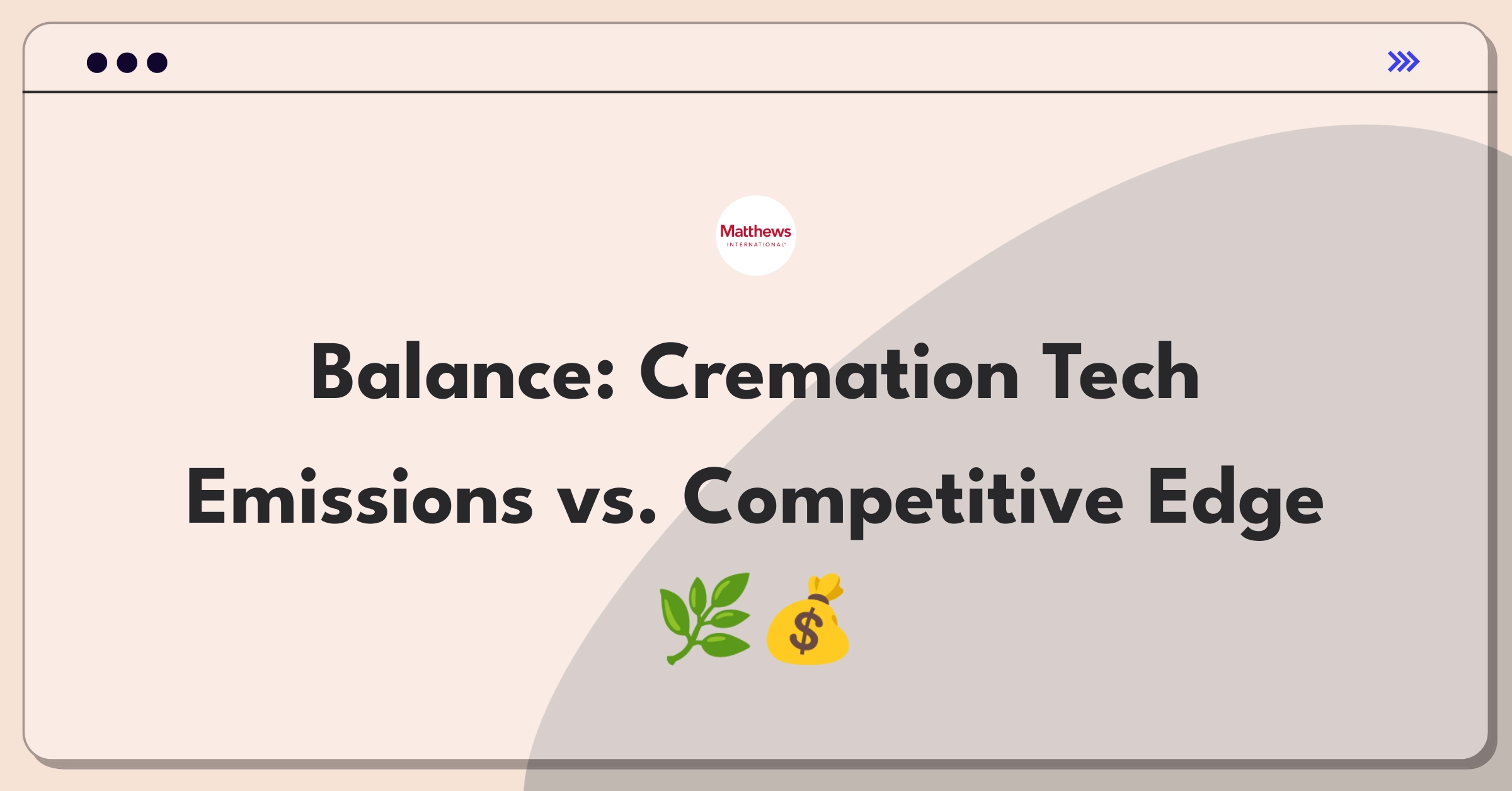 Product Management Trade-Off Question: Balancing advanced emissions technology with competitive pricing for cremation equipment