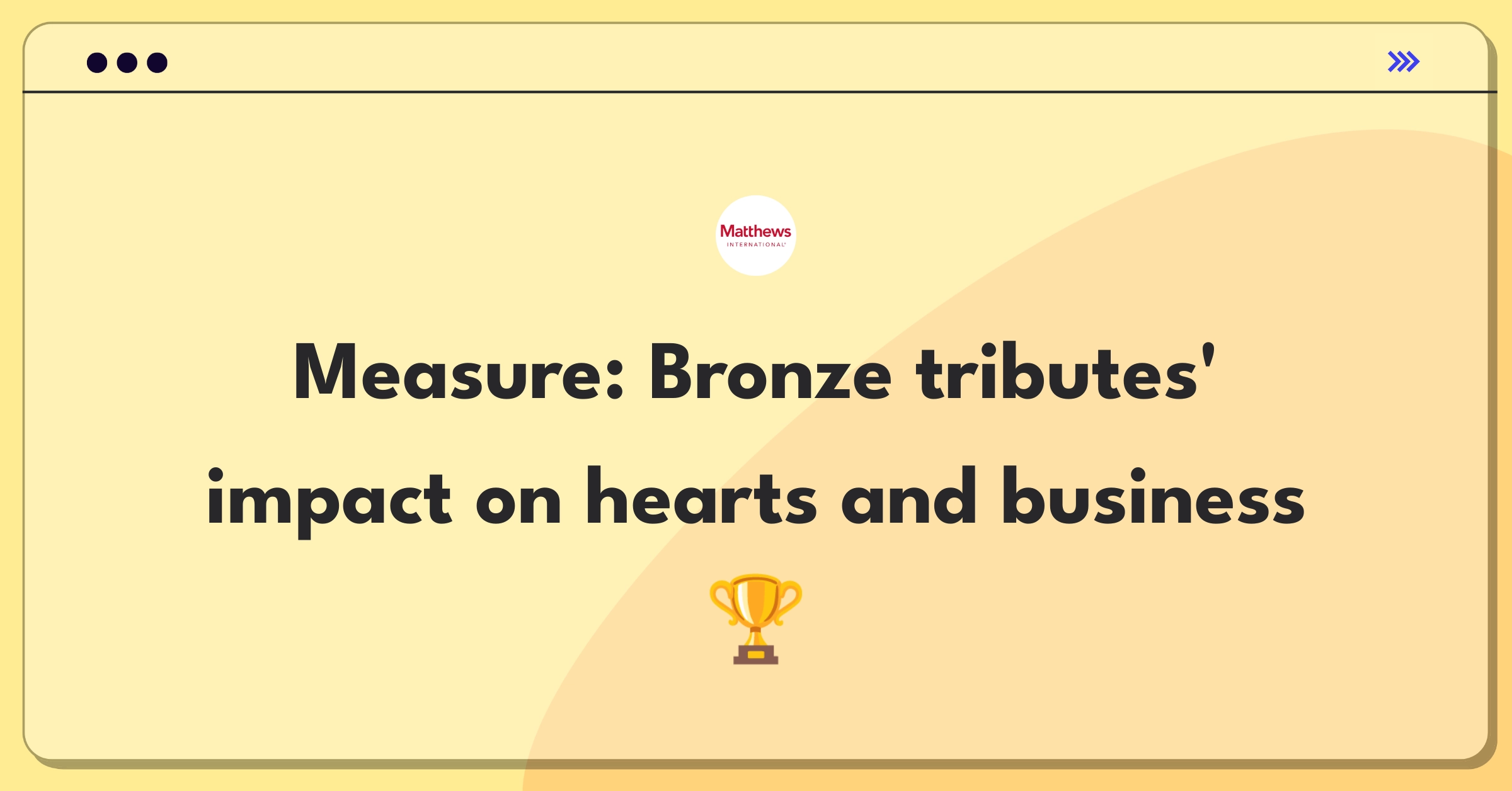 Product Management Metrics Question: Measuring success of bronze memorialization products in funeral industry