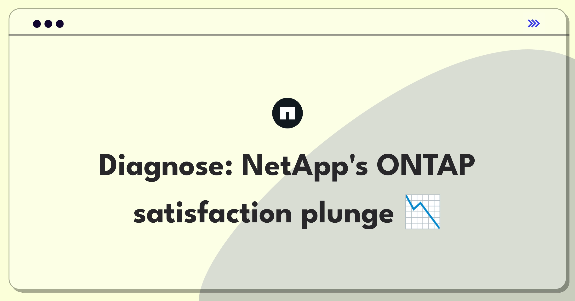 Product Management Root Cause Analysis Question: NetApp Cloud Volumes ONTAP customer satisfaction drop investigation