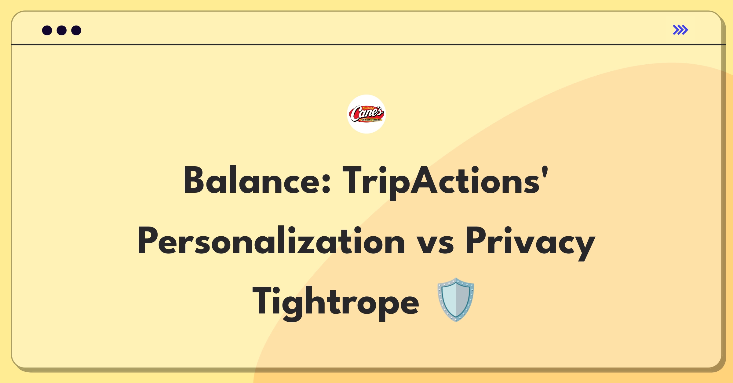 Product Management Trade-Off Question: TripActions balancing personalized recommendations with user data protection