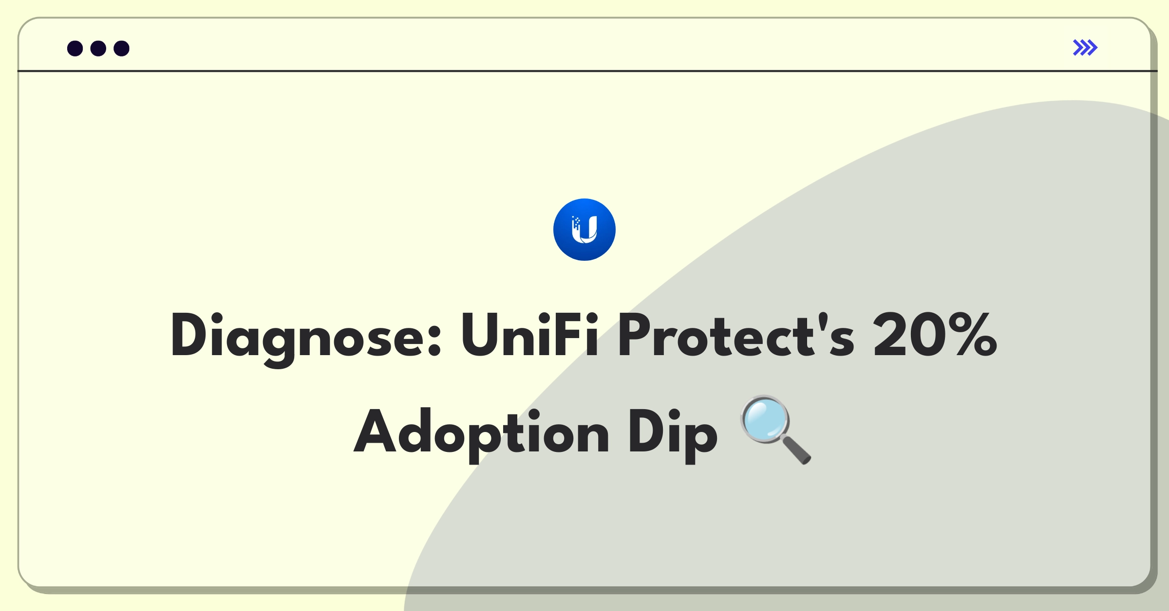 Product Management Root Cause Analysis Question: Investigating UniFi Protect's adoption rate decline