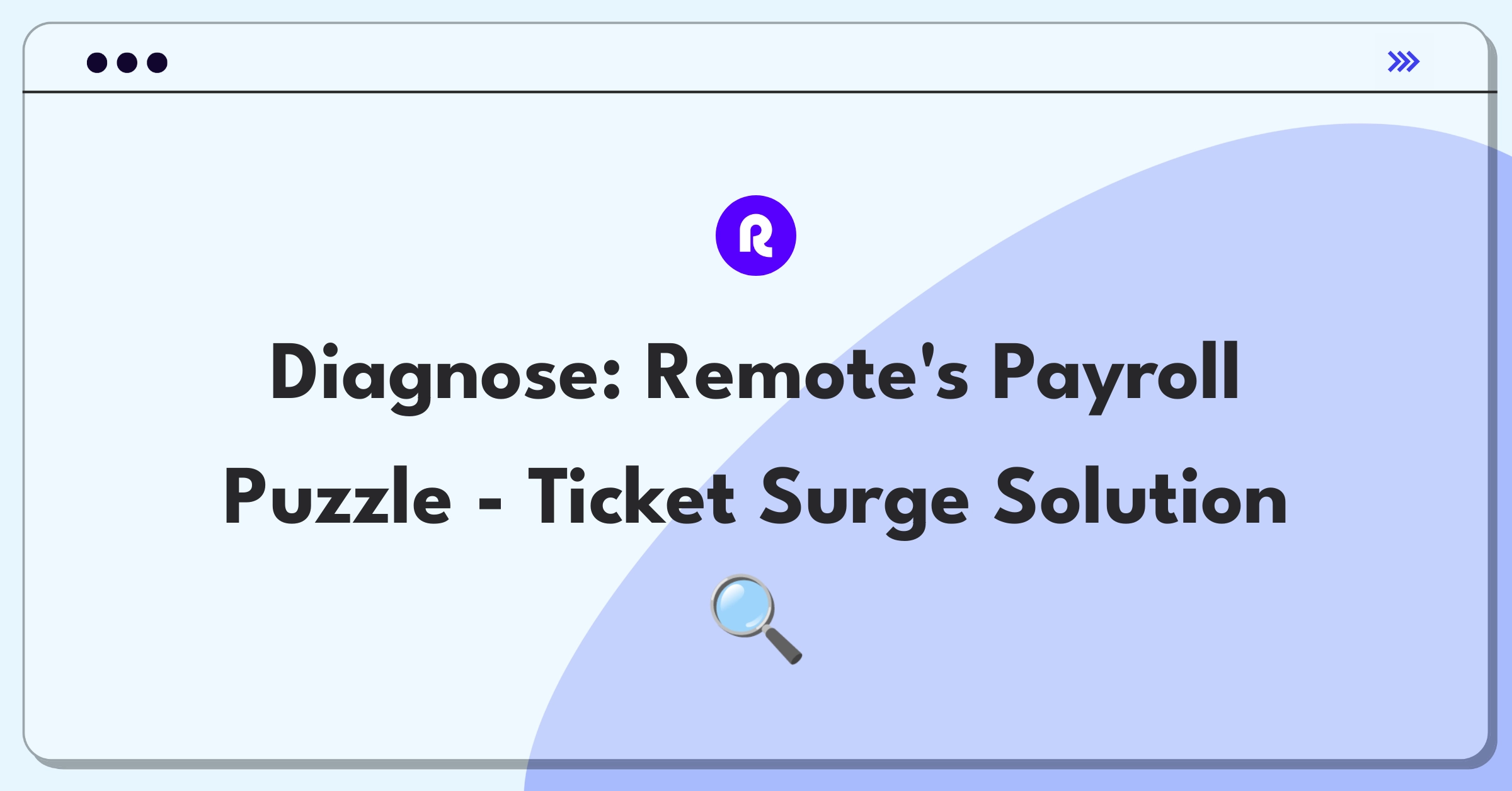 Product Management Root Cause Analysis Question: Investigating sudden increase in support tickets for global payroll feature