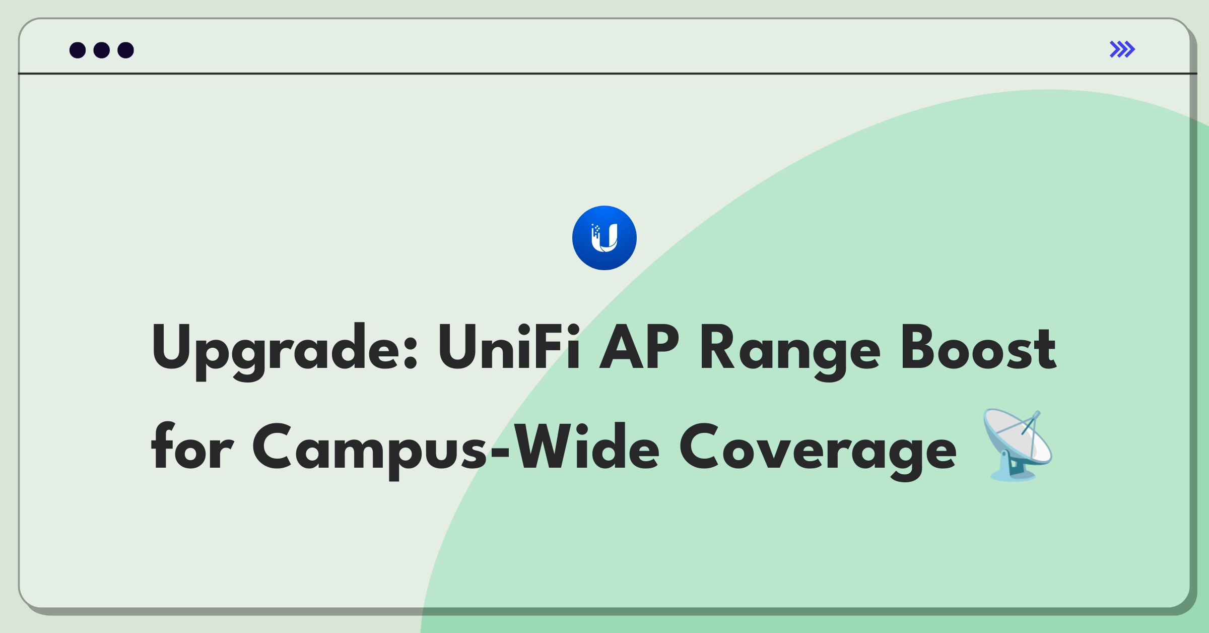 Product Management Improvement Question: Enhancing Ubiquiti UniFi access point range and reliability for large outdoor deployments