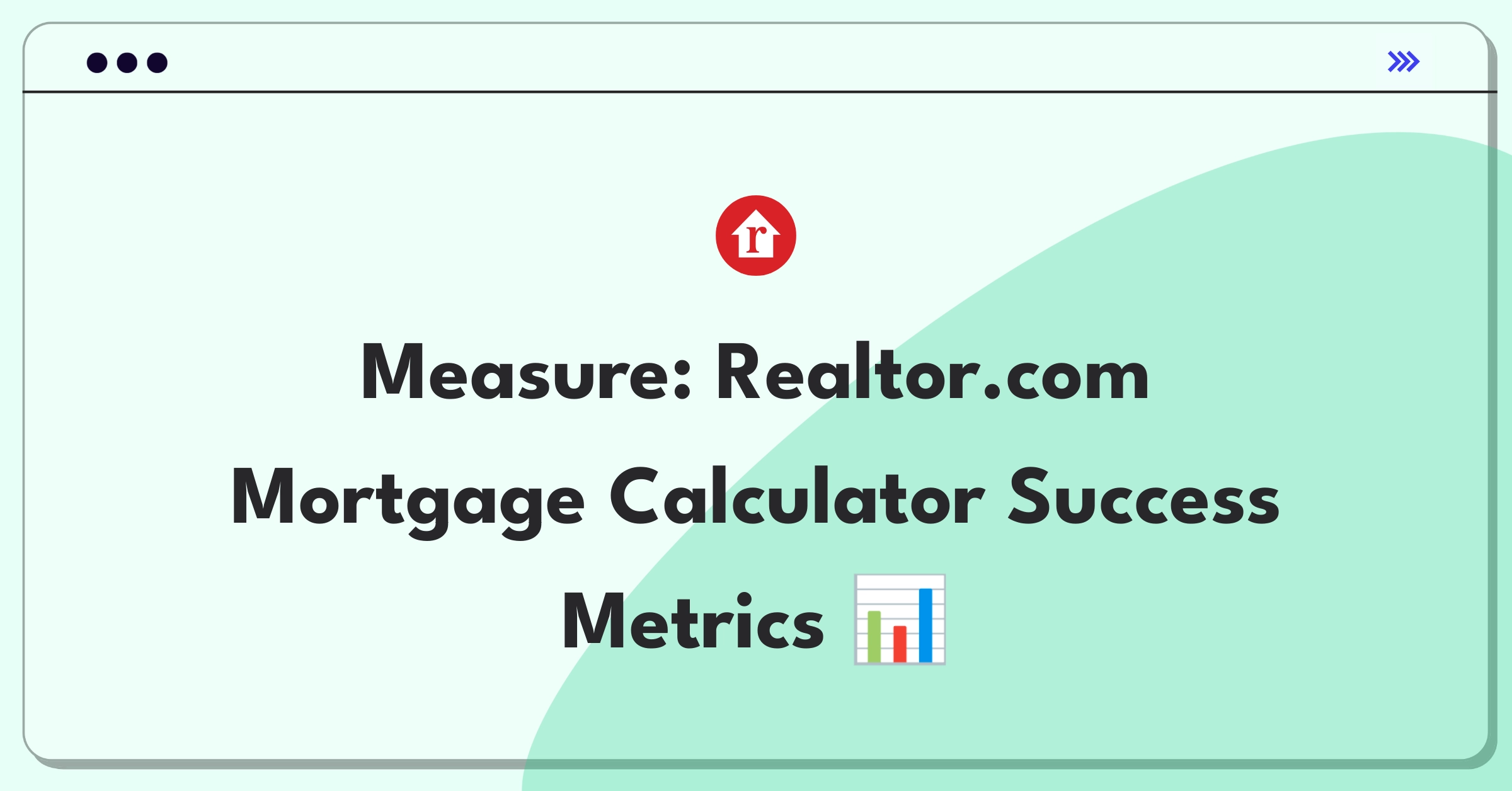 Product Management Metrics Question: Defining success for Realtor.com's mortgage calculator tool