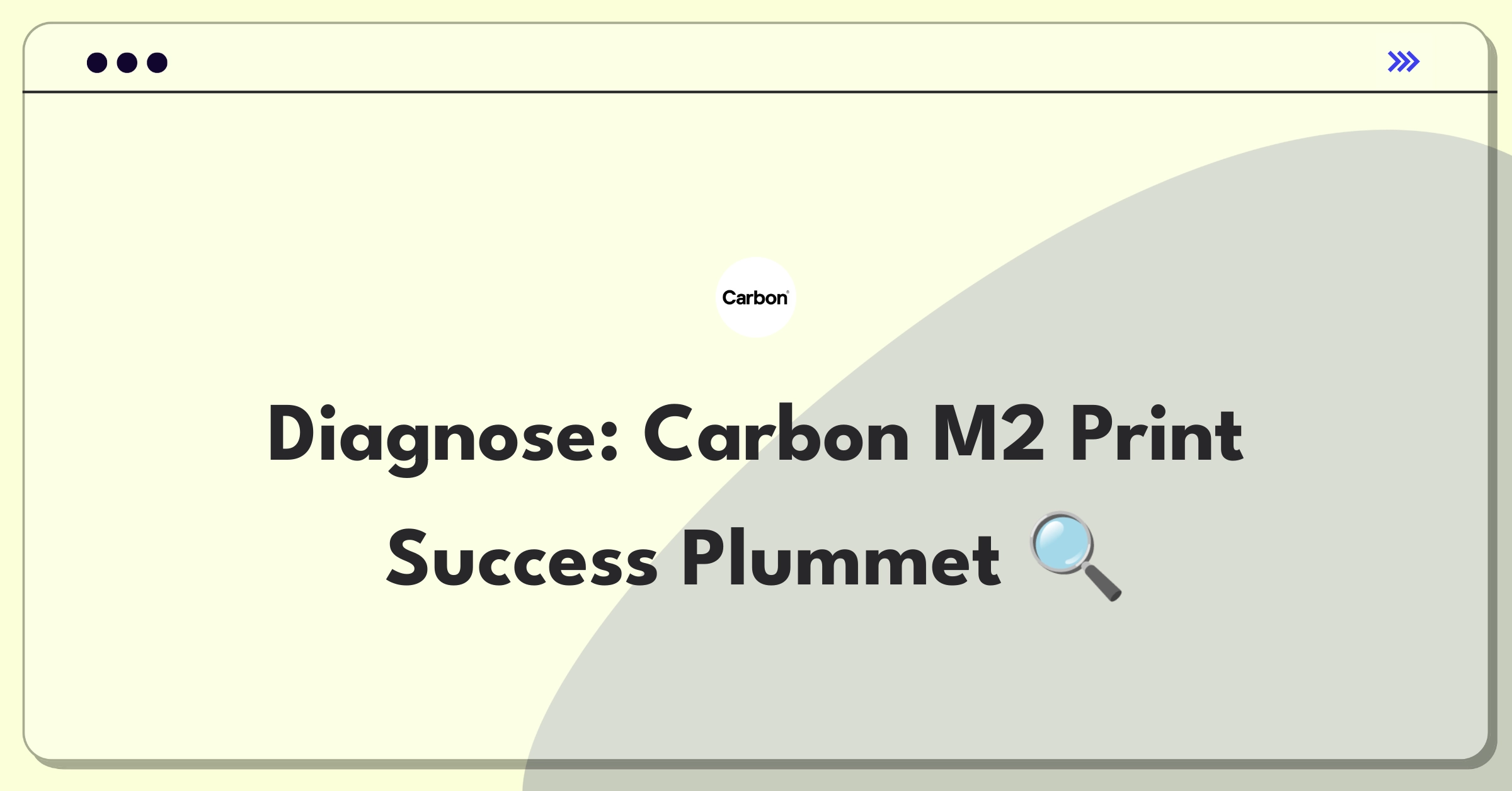 Product Management Root Cause Analysis Question: Investigating Carbon M2 3D printer performance decline