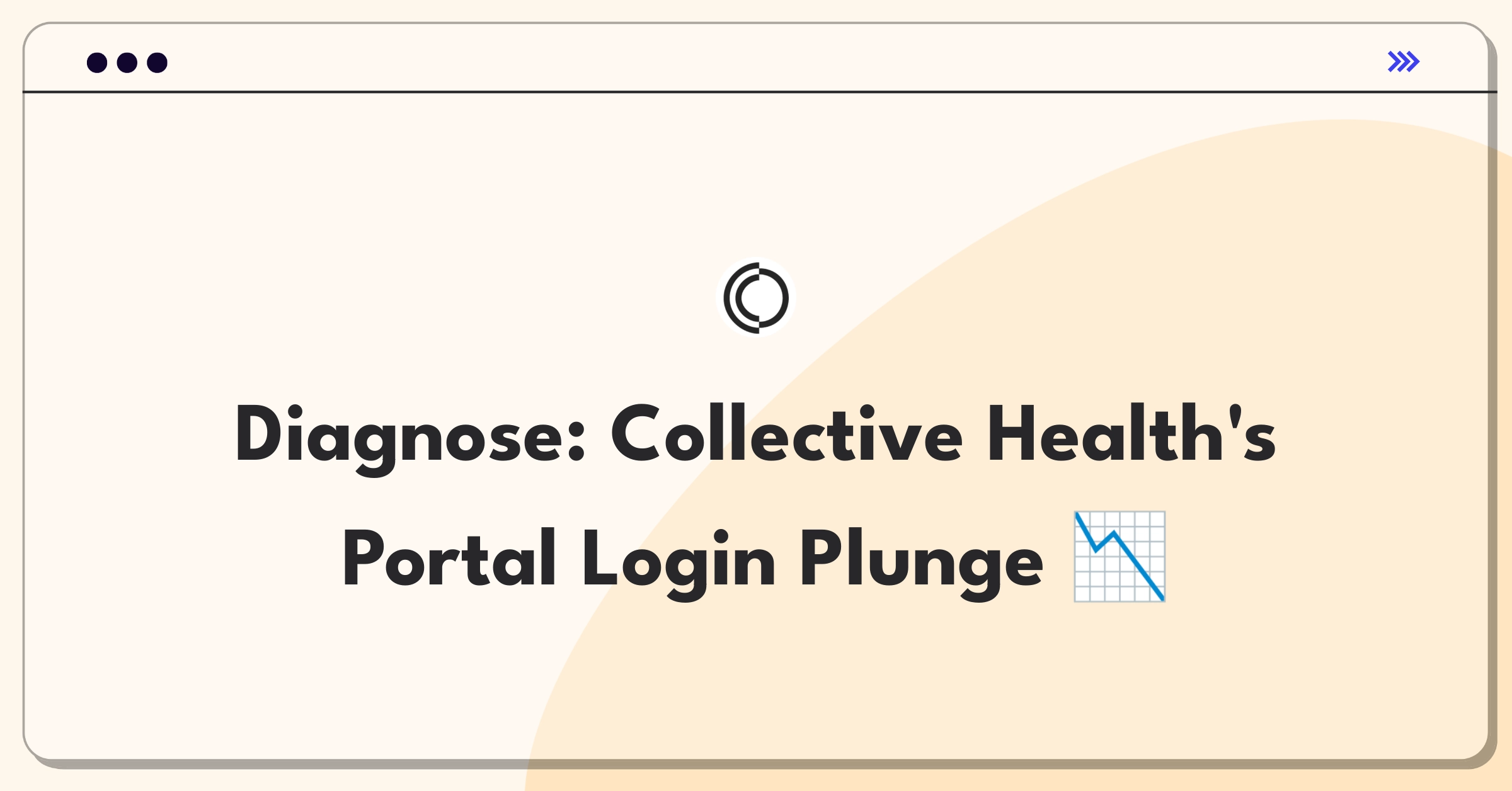 Product Management Root Cause Analysis Question: Investigating sudden drop in health insurance portal logins