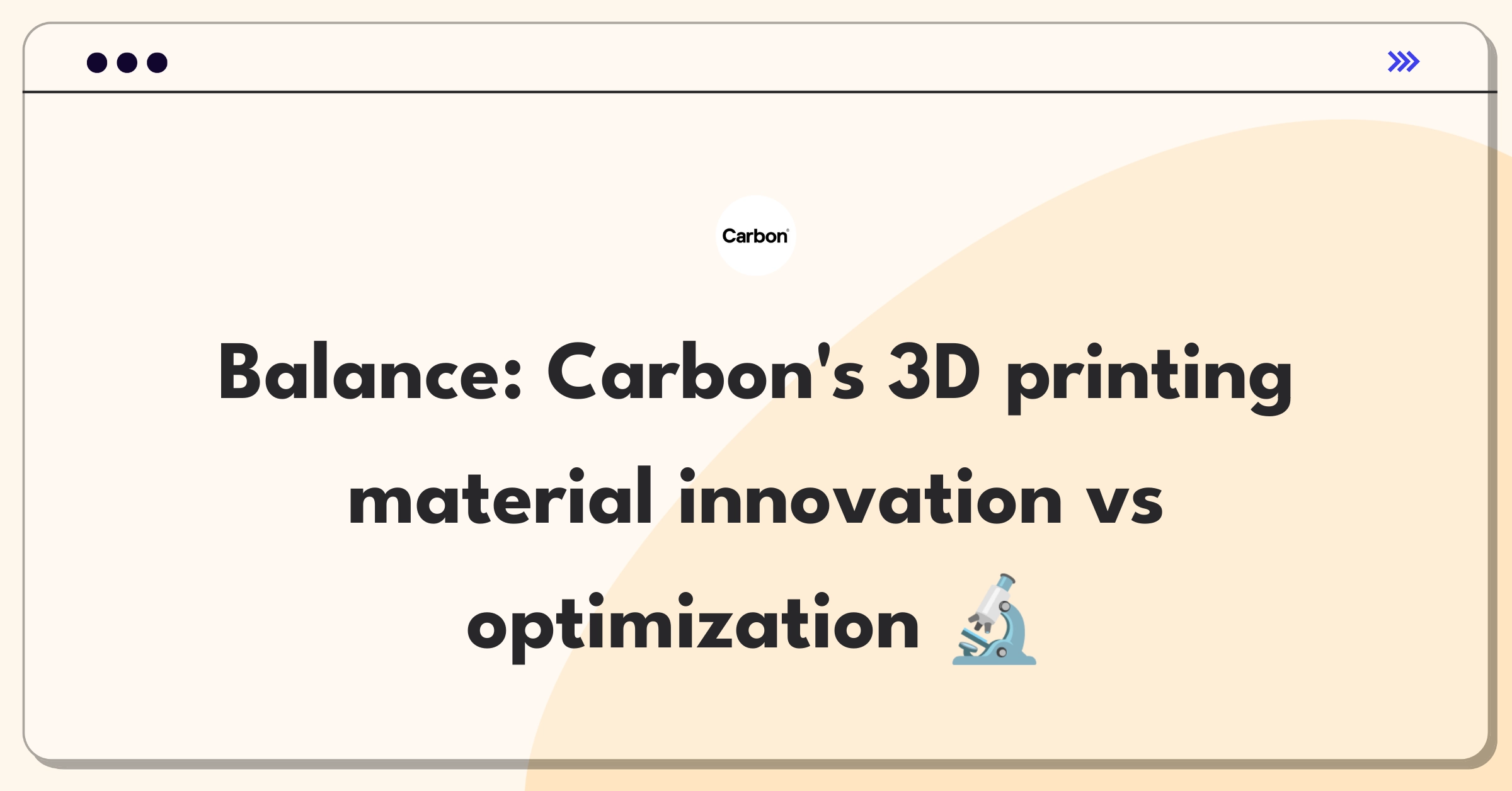 Product Management Trade-Off Question: Balancing new material development with existing resin optimization for 3D printing