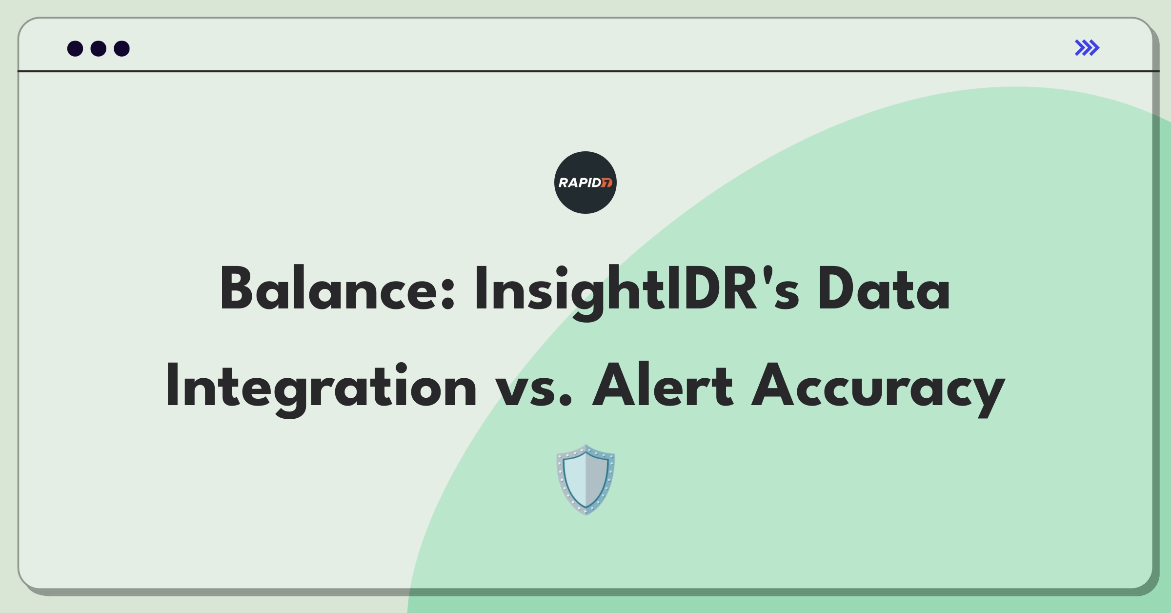 Product Management Trade-Off Question: Balancing third-party data integration with false positive rates in Rapid7's InsightIDR