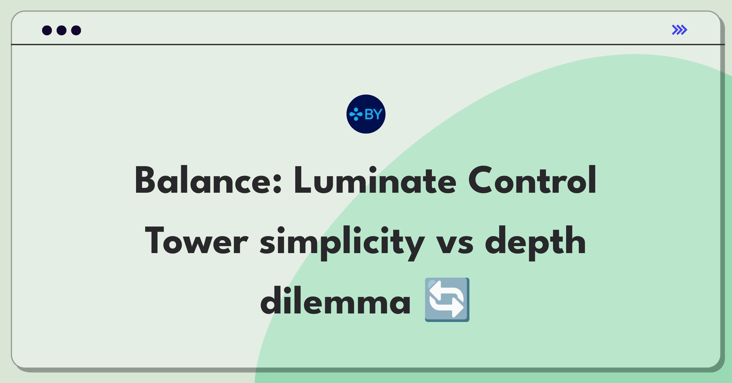 Product Management Trade-Off Question: Balancing simplicity and feature depth in Blue Yonder's supply chain software