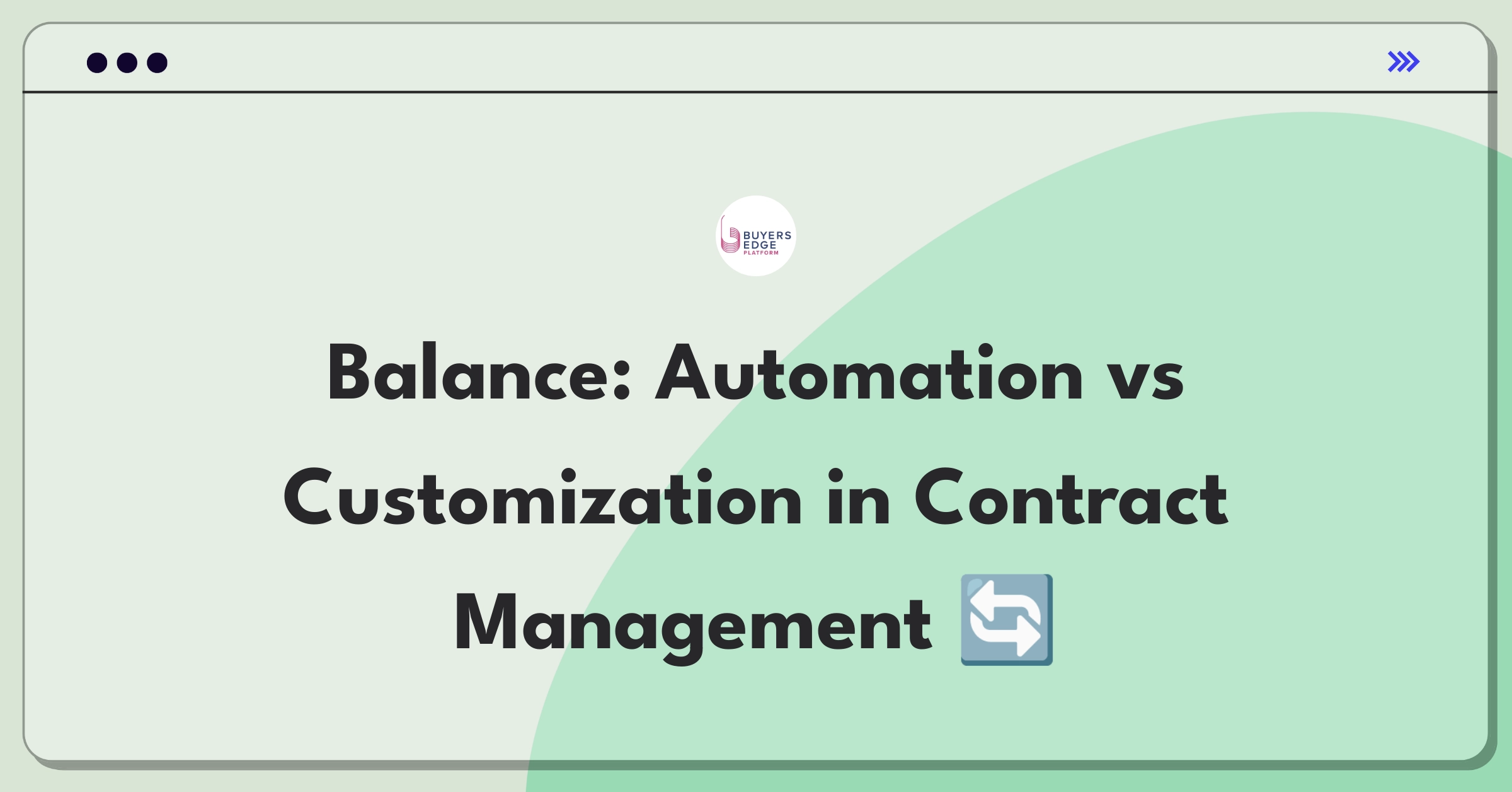 Product Management Trade-Off Question: Balancing automated features and customization options for contract management software