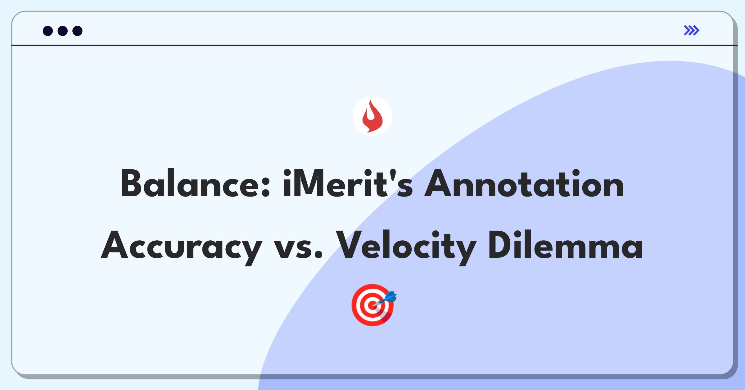 Product Management Trade-Off Question: Balancing data annotation quality and speed for AI clients