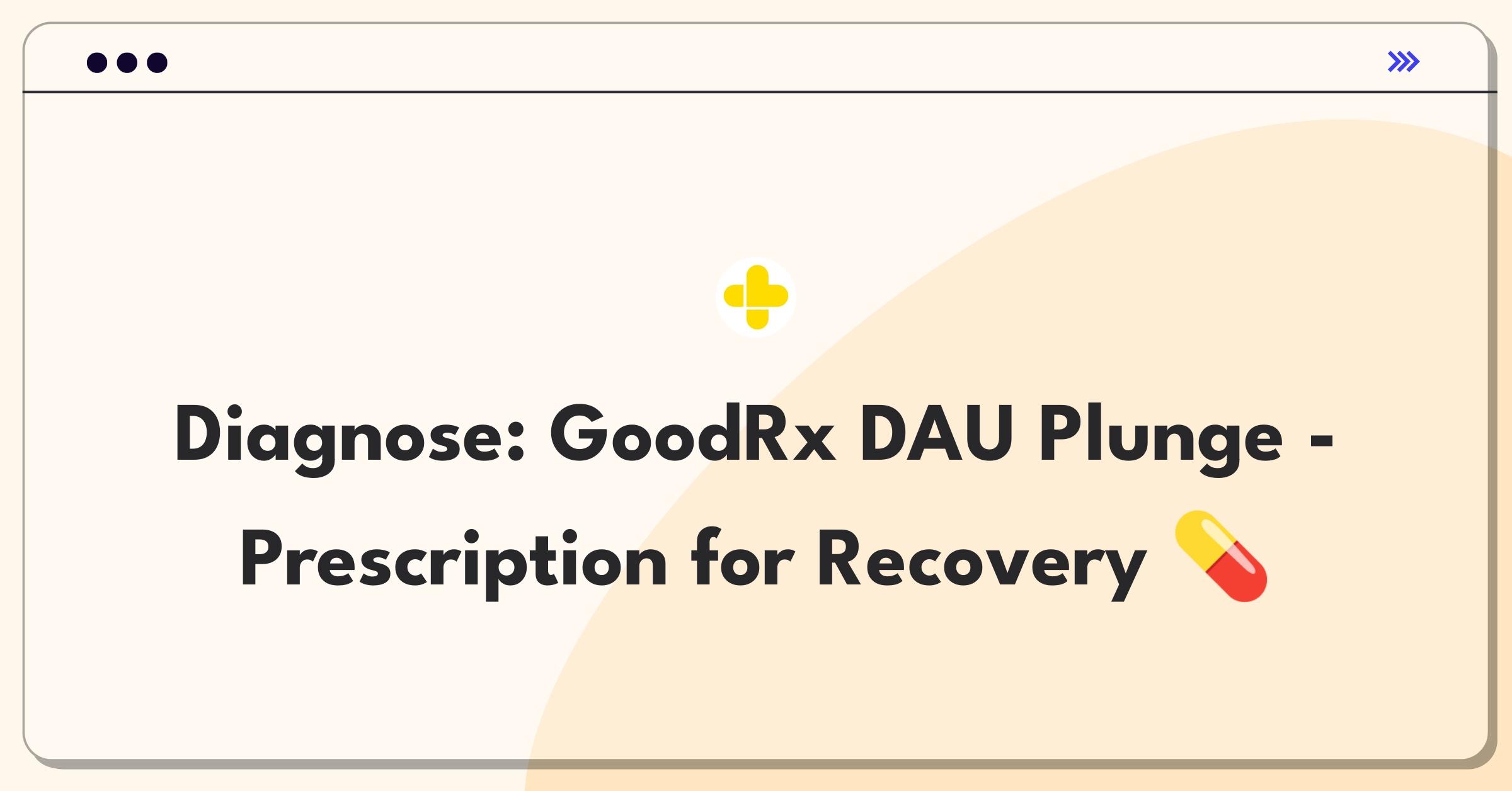 Product Management Root Cause Analysis Question: Investigating GoodRx app's daily active user decline