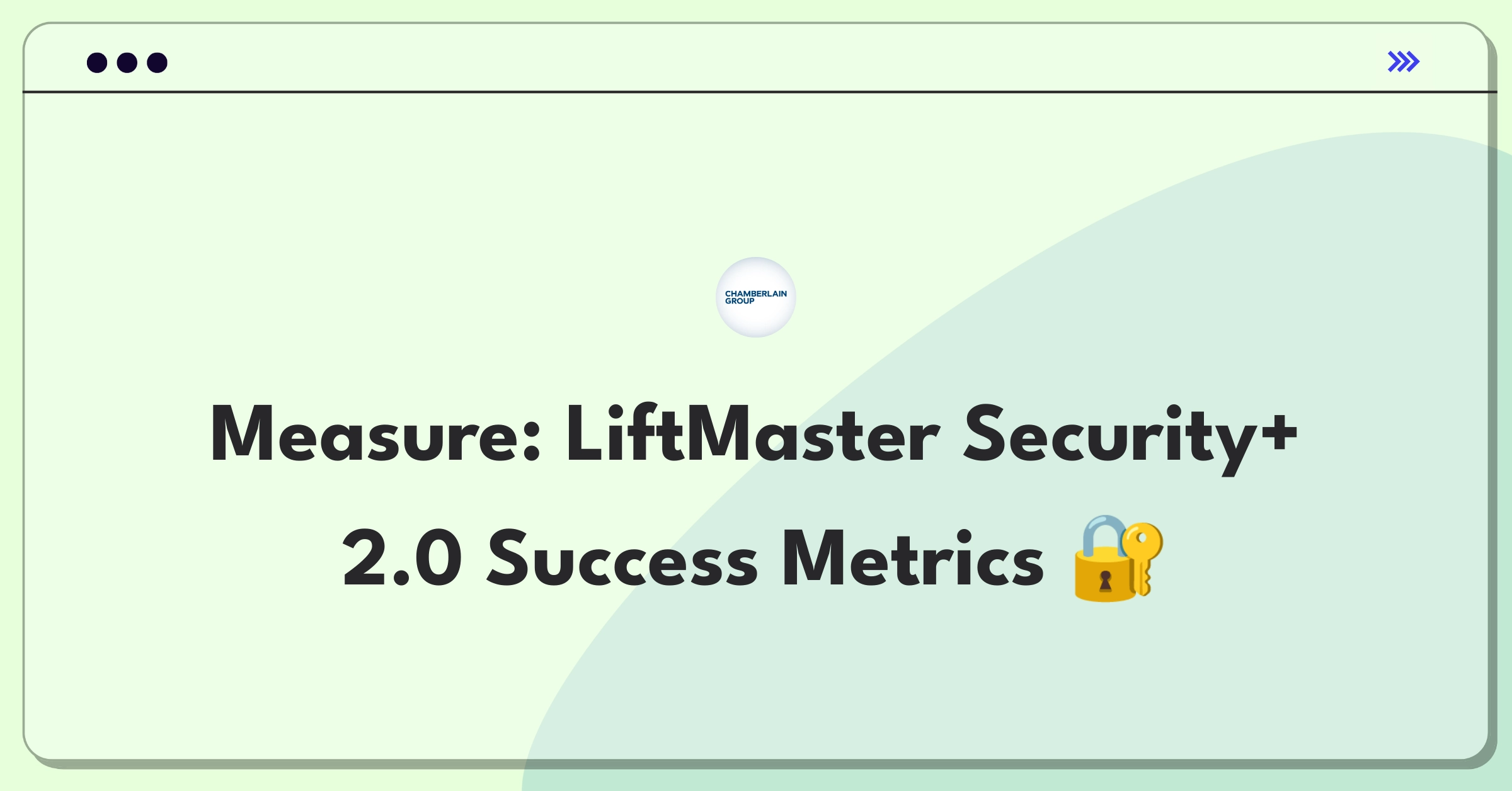 Product Management Success Metrics Question: Evaluating smart garage door opener technology performance