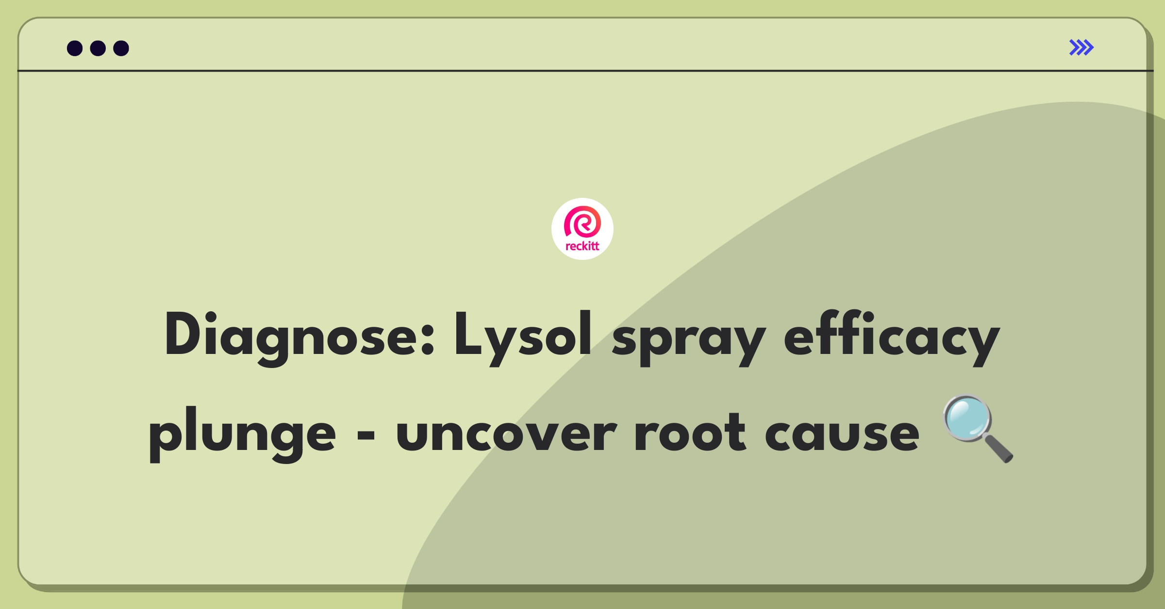 Product Management Root Cause Analysis Question: Addressing unexpected increase in Lysol disinfectant spray efficacy complaints