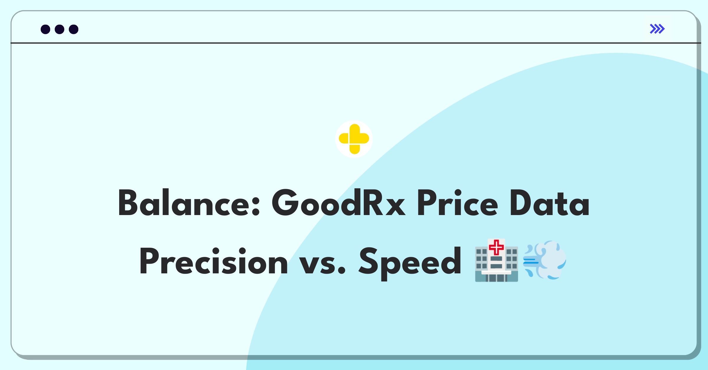 Product Management Trade-Off Question: GoodRx price comparison tool balancing data accuracy and result speed