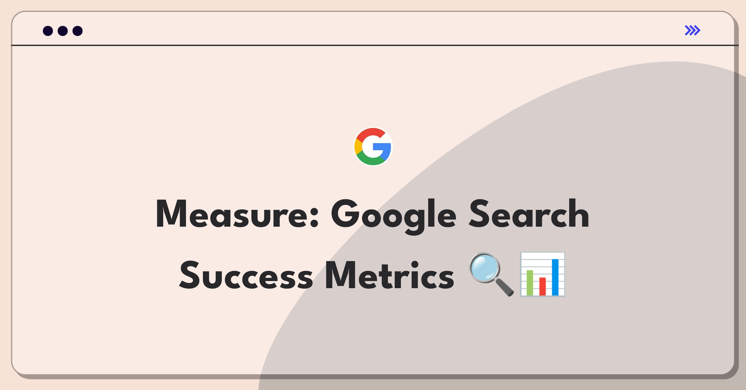 Product Management Analytics Question: Evaluating Google Search performance with key metrics and KPIs