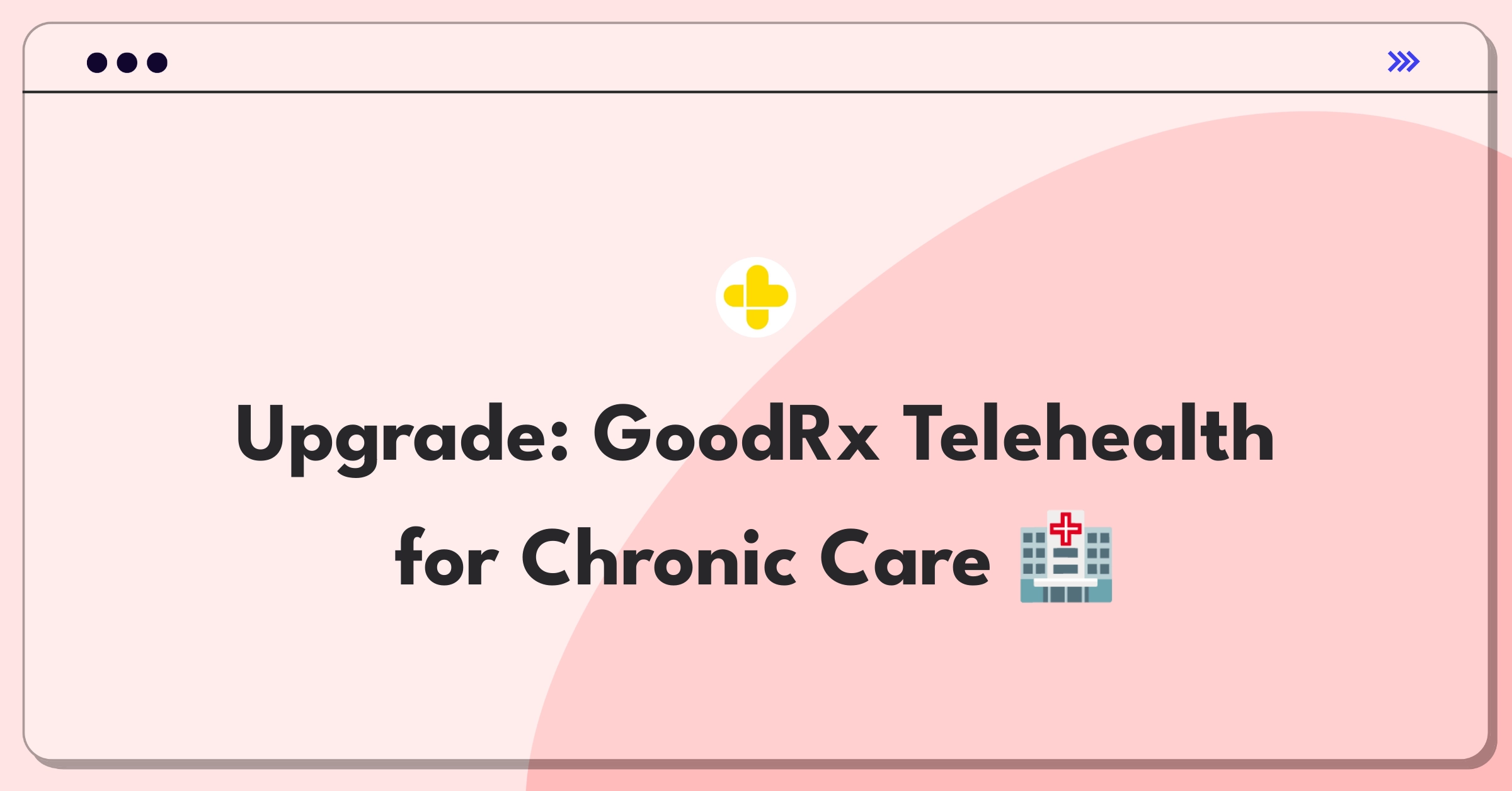 Product Management Improvement Question: GoodRx telehealth expansion for chronic condition management