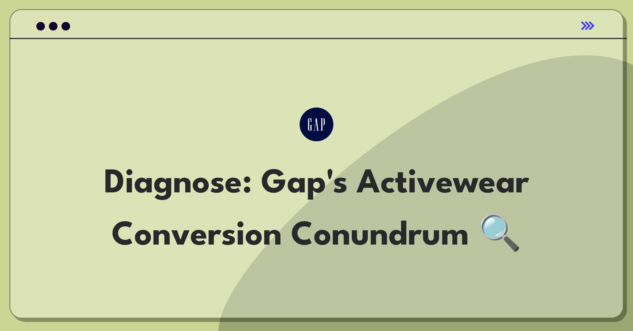 Product Management Root Cause Analysis Question: Investigating Gap's women's activewear online conversion rate decline